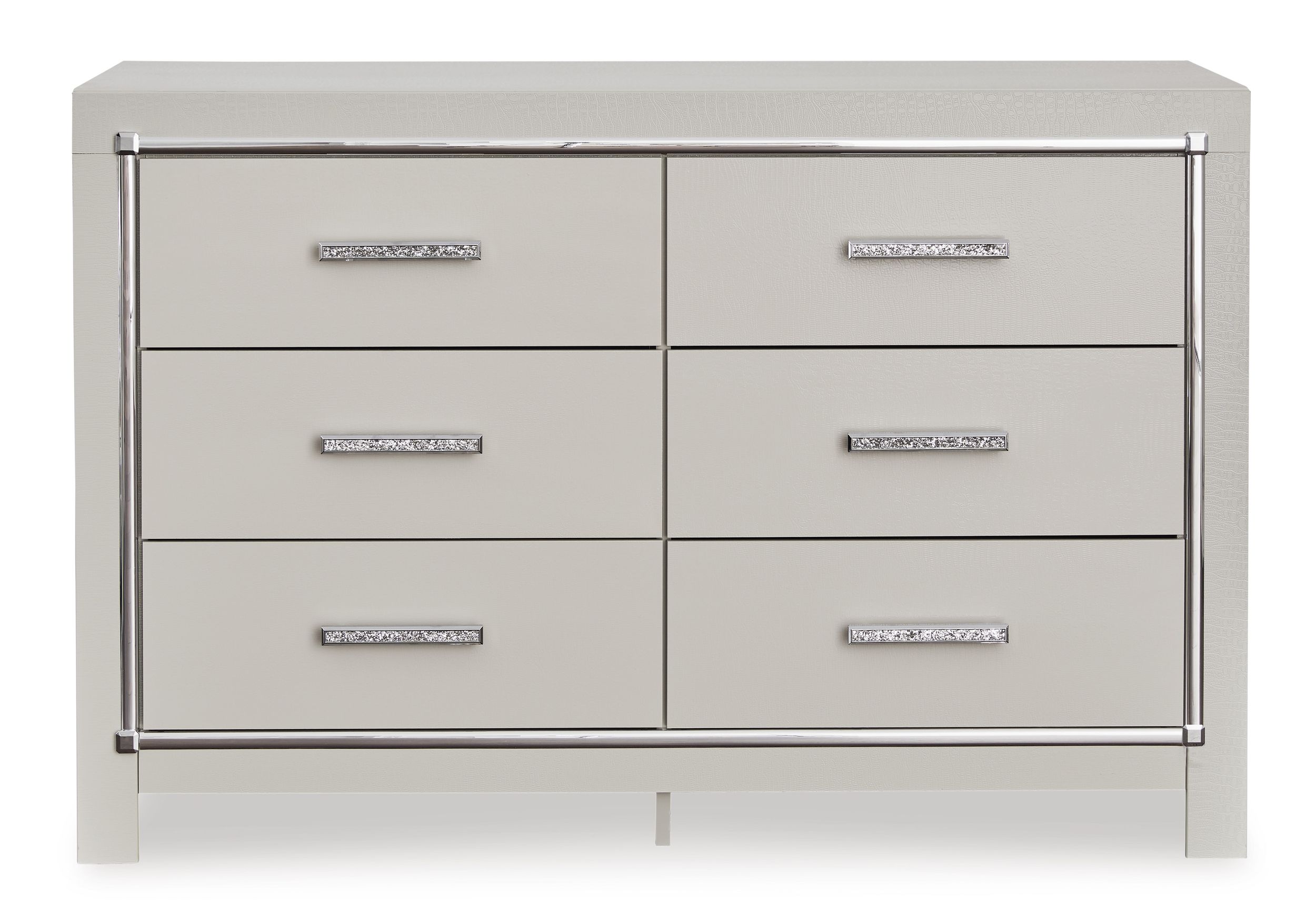 Zyniden Wood/PU Double Dresser w/6 Drawers