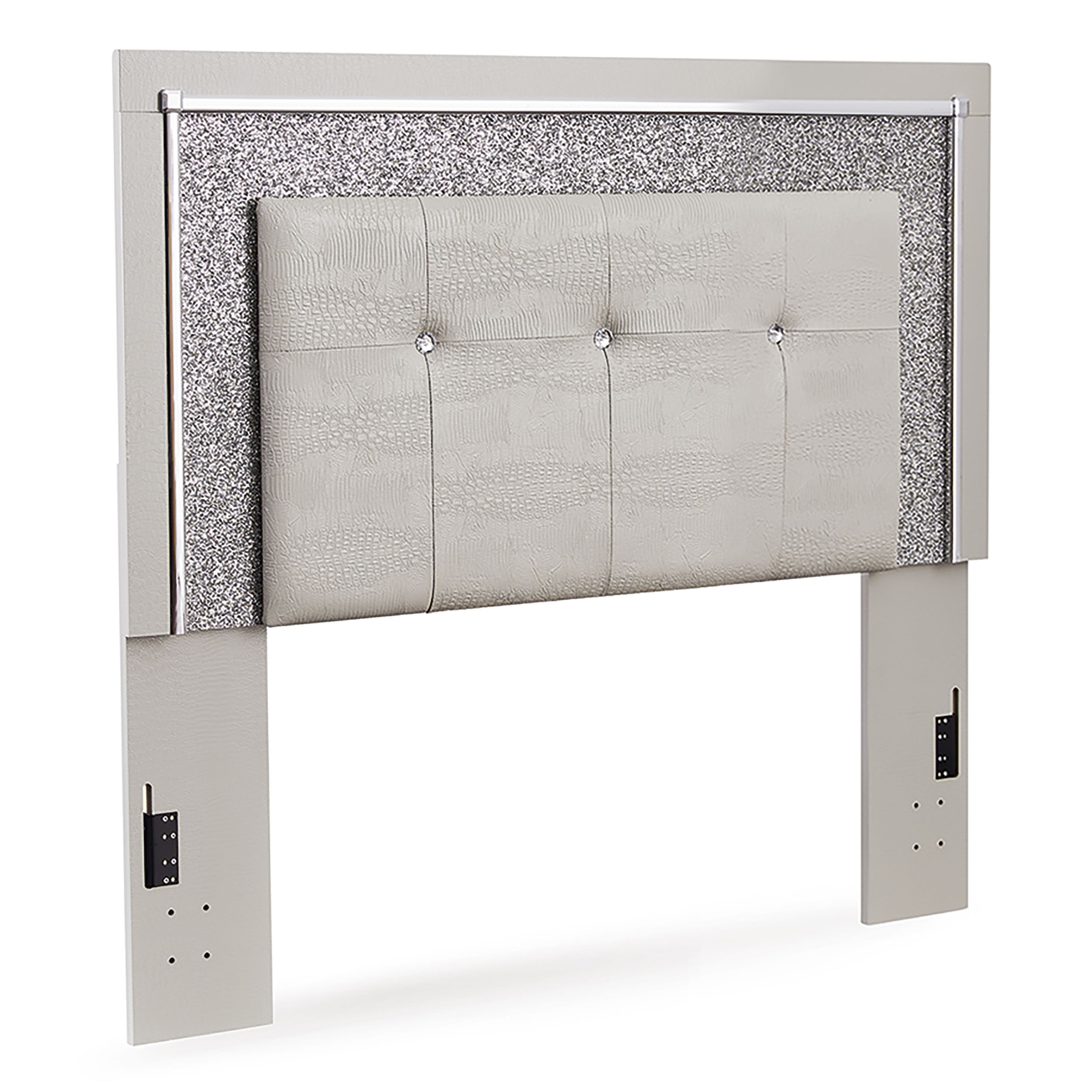 Zyniden Upholstered Panel Bedroom Set w/LED Light