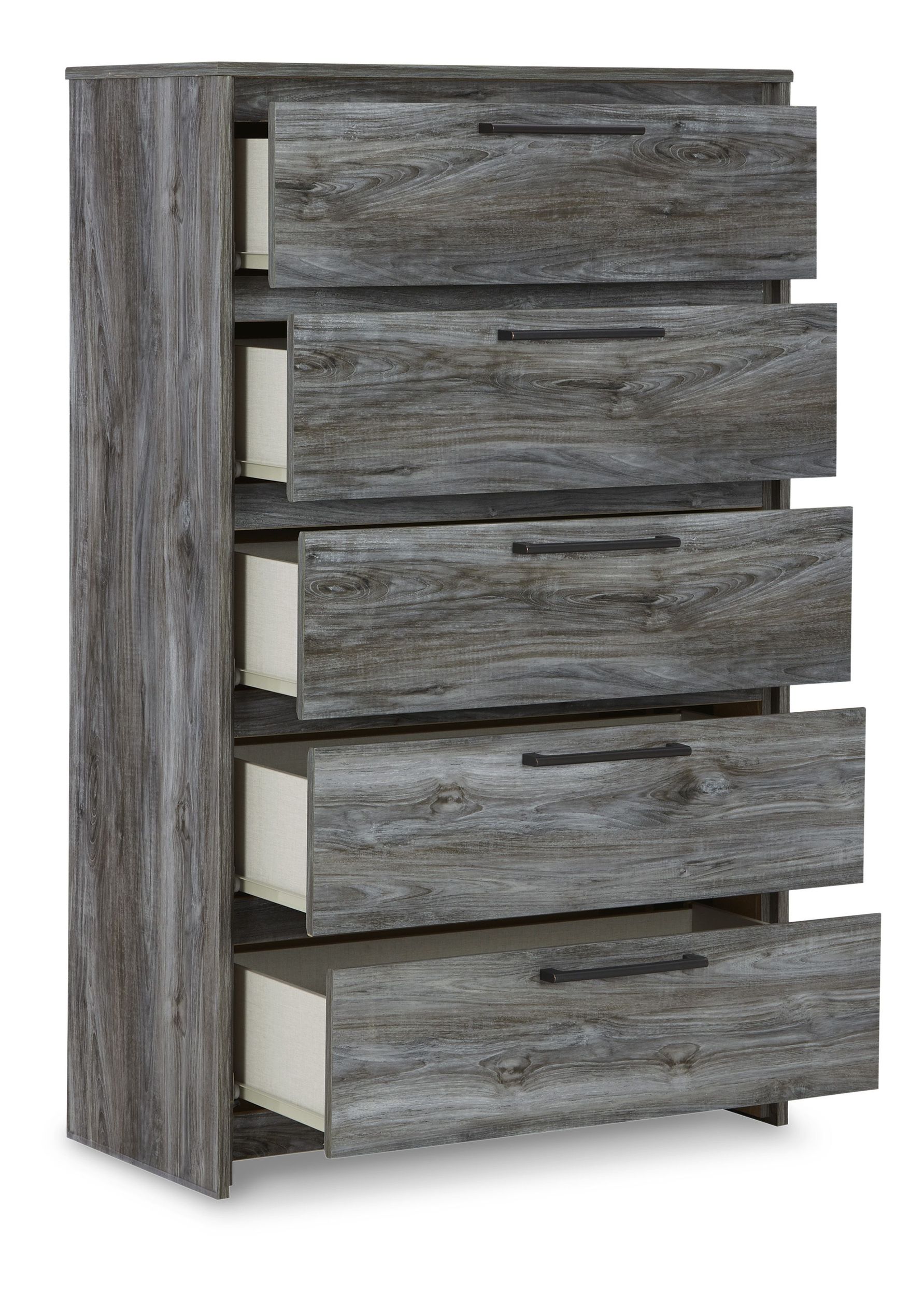 Baystorm MDF/Wood Veneer Chest w/5 Drawers