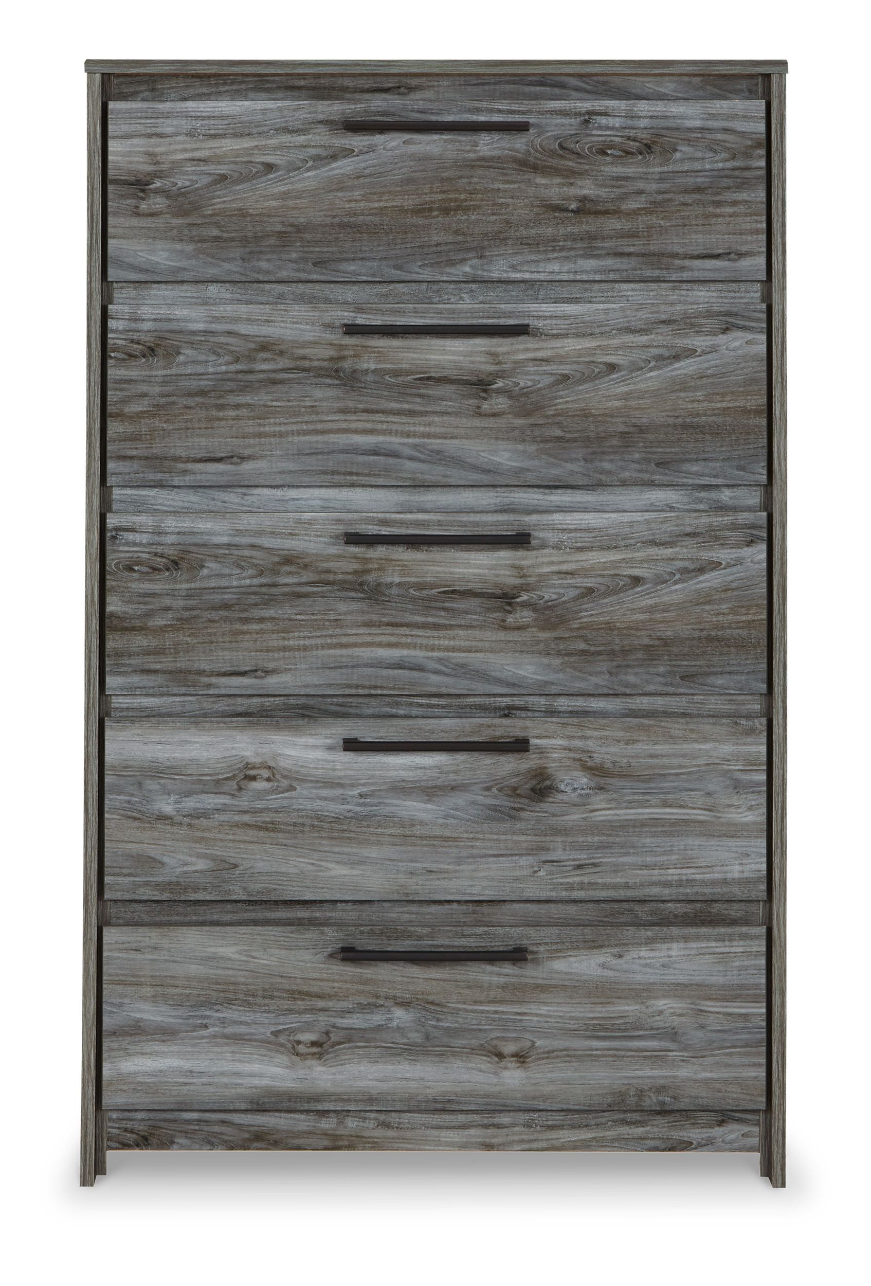 Baystorm MDF/Wood Veneer Chest w/5 Drawers