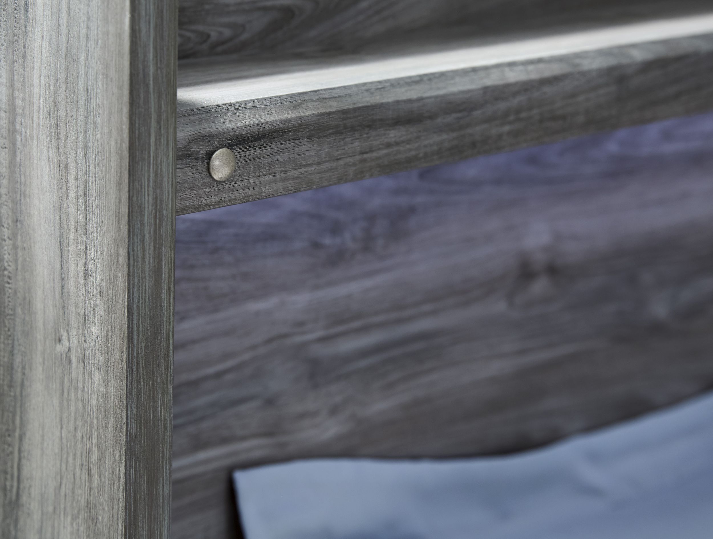 Baystorm MDF/Wood Veneer Panel Bed w/2 Storage Drawers