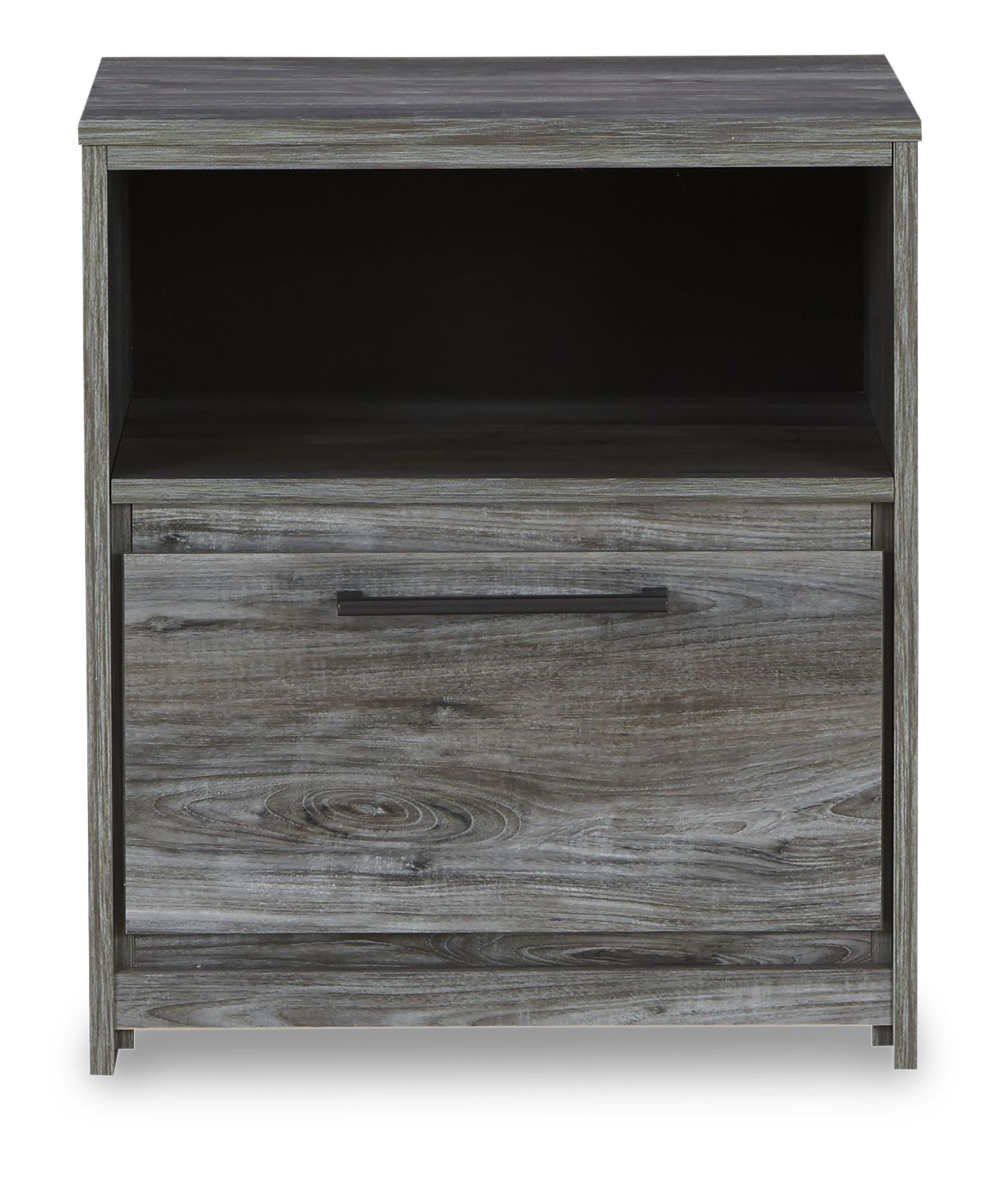 Baystorm MDF/Wood Veneer Nightstand w/Drawer