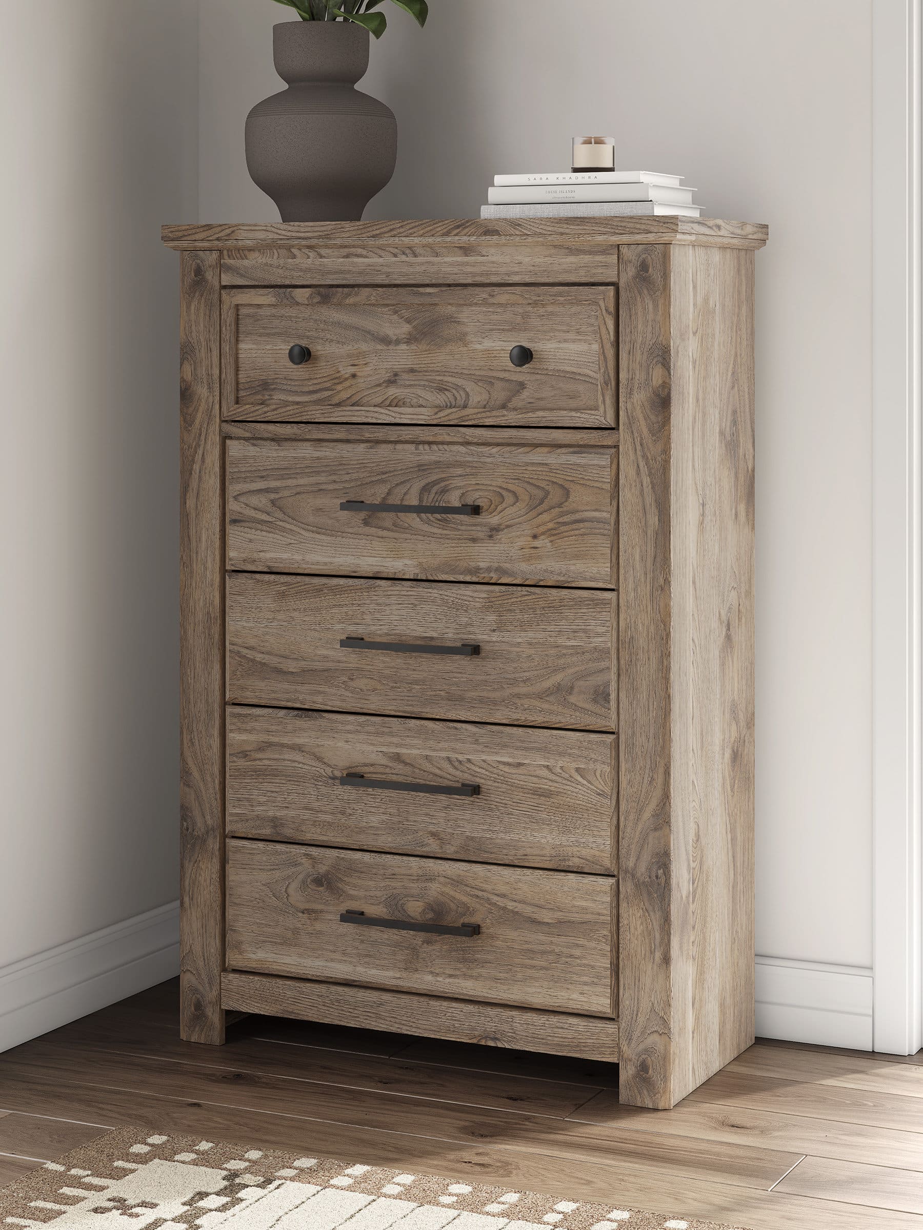 Rusticott MDF Chest w/5 Drawers