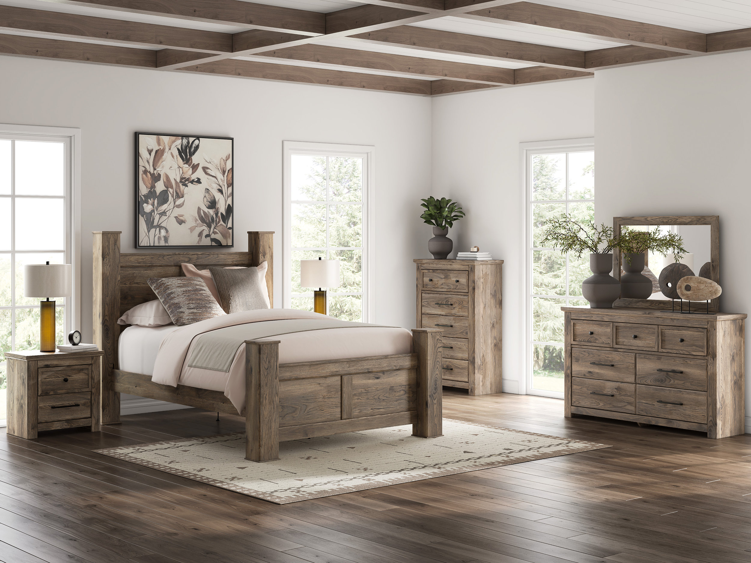 Rusticott MDF Poster Bed