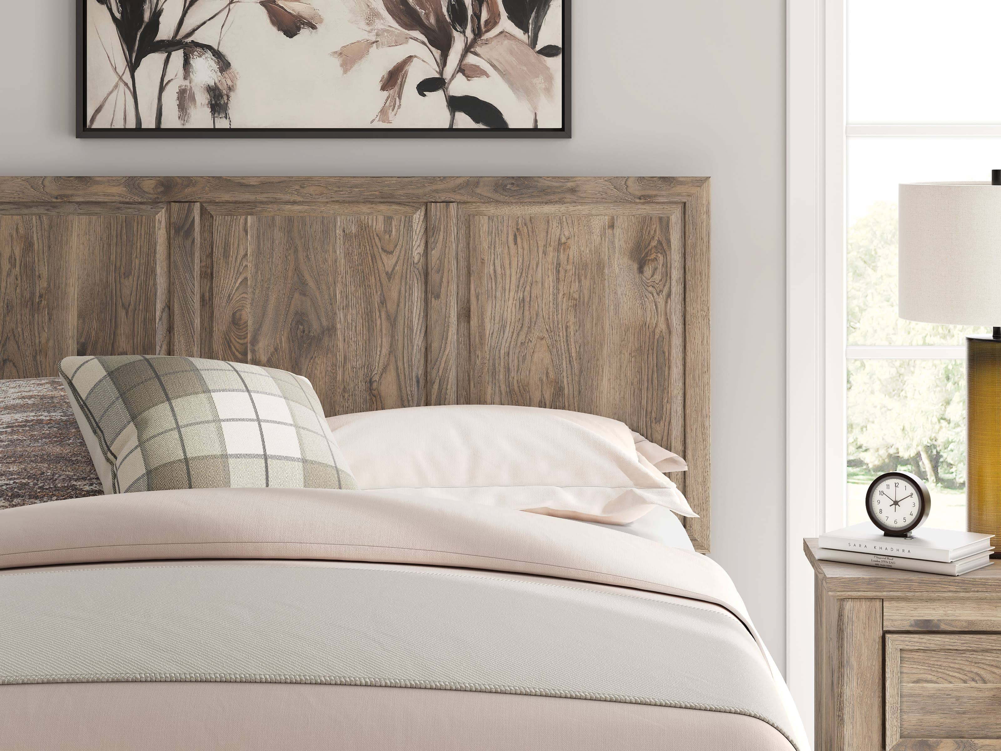 Rusticott MDF Panel Bed, King Size