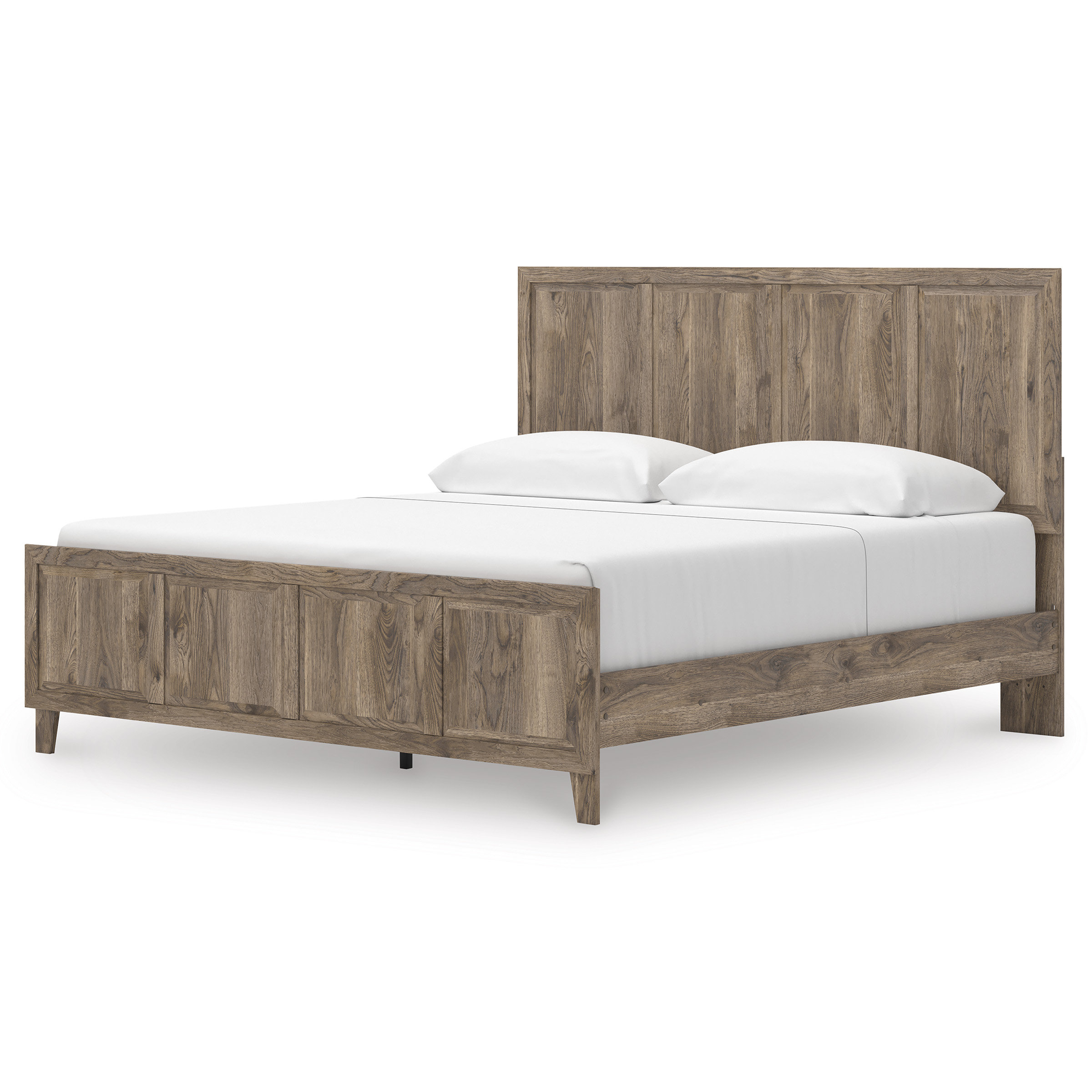Rusticott MDF Panel Bed, King Size
