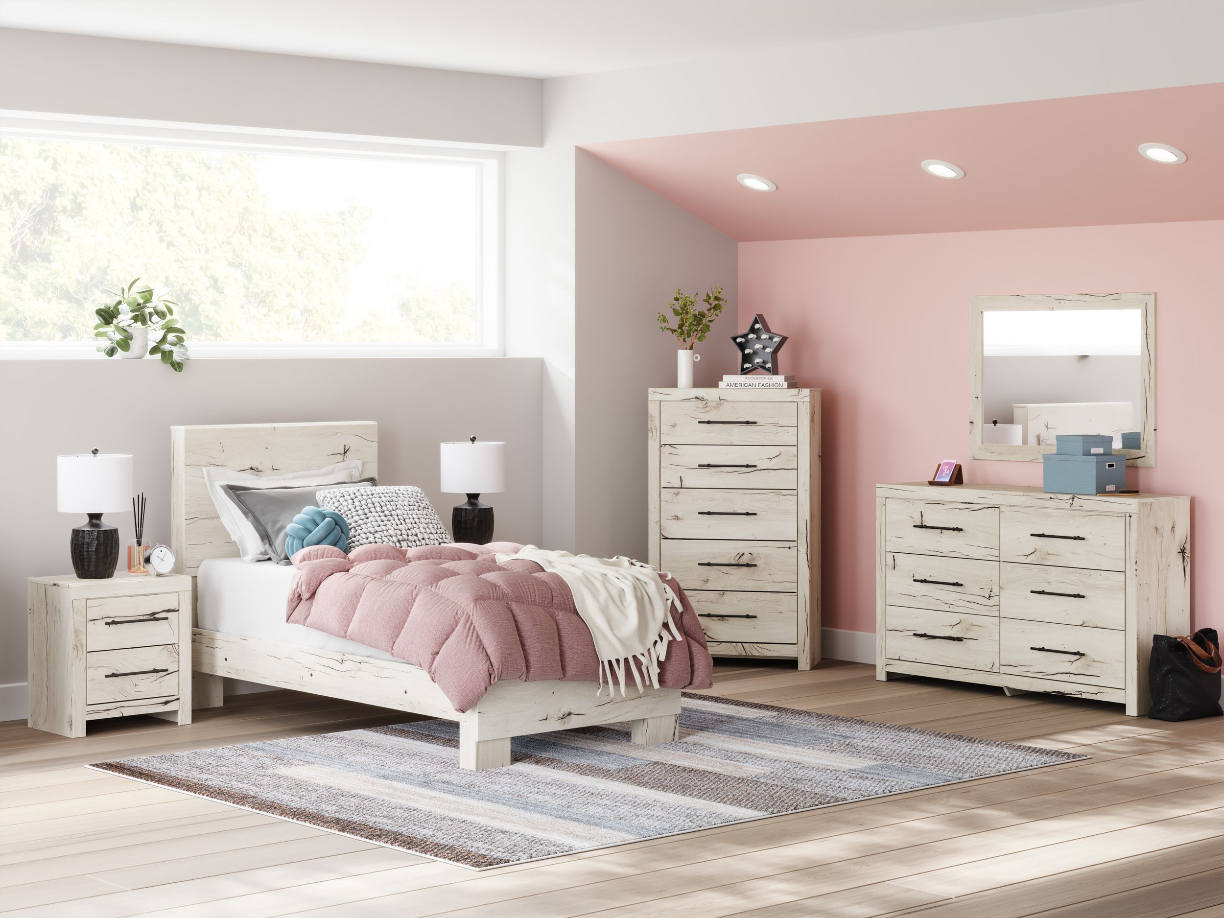 Lawroy MDF Panel Bedroom Set