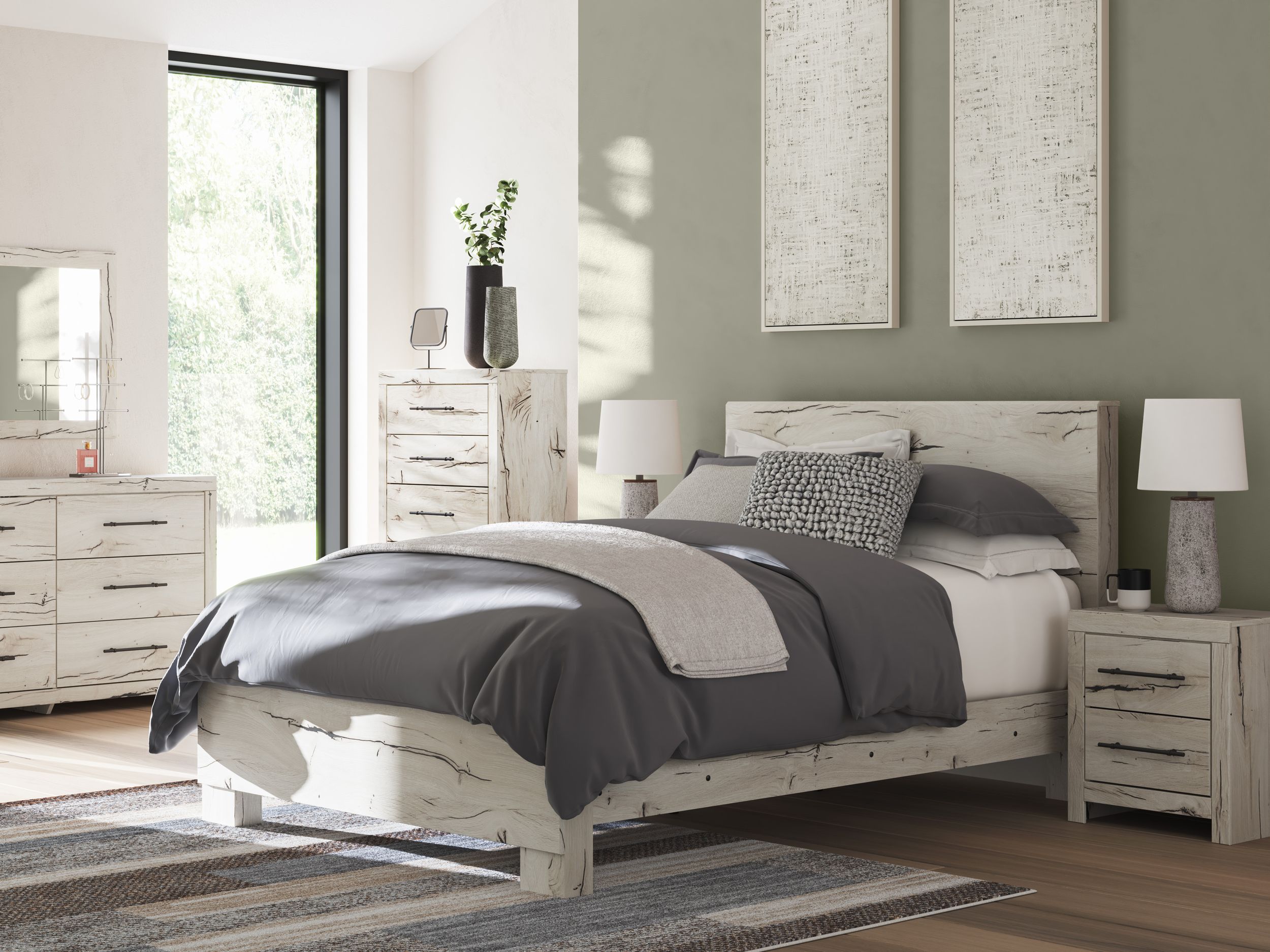Lawroy MDF Panel Bedroom Set