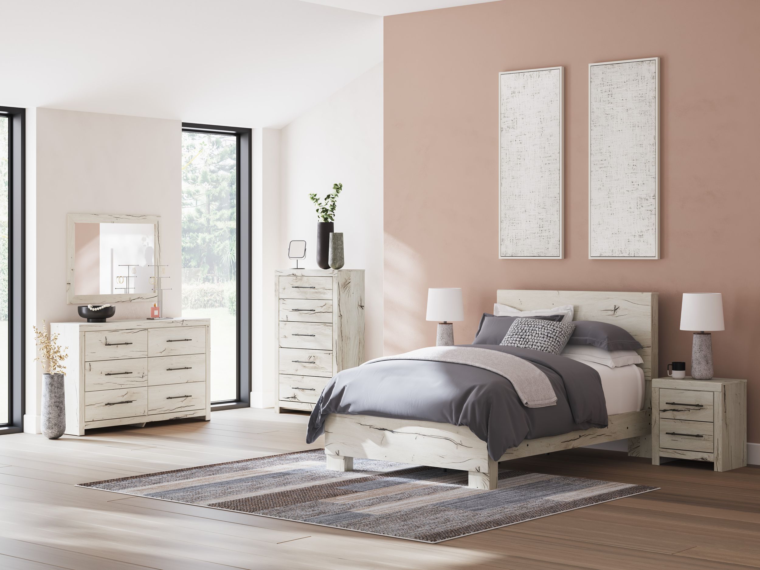 Lawroy MDF Panel Bedroom Set
