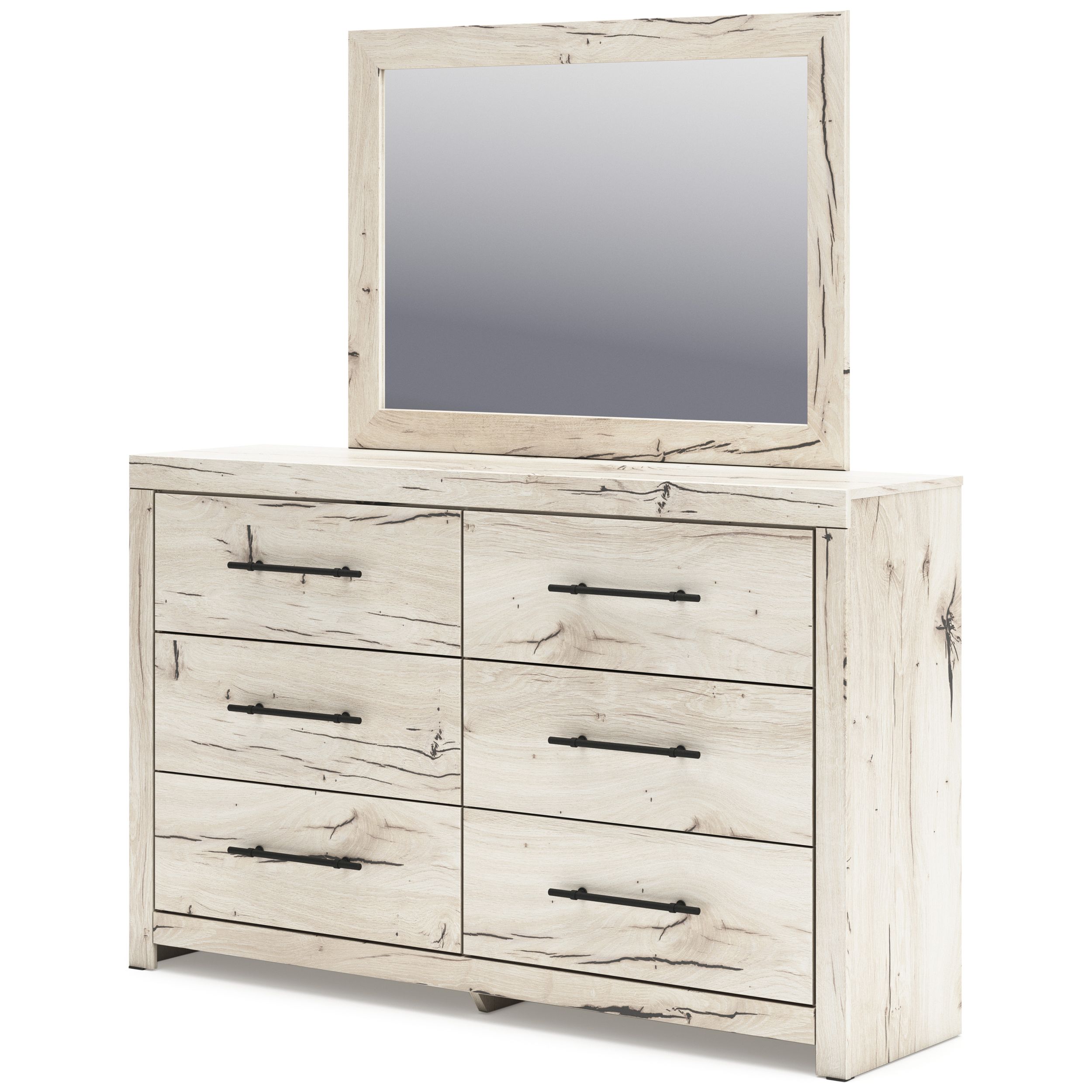 Lawroy MDF Double Dresser w/6 Drawers