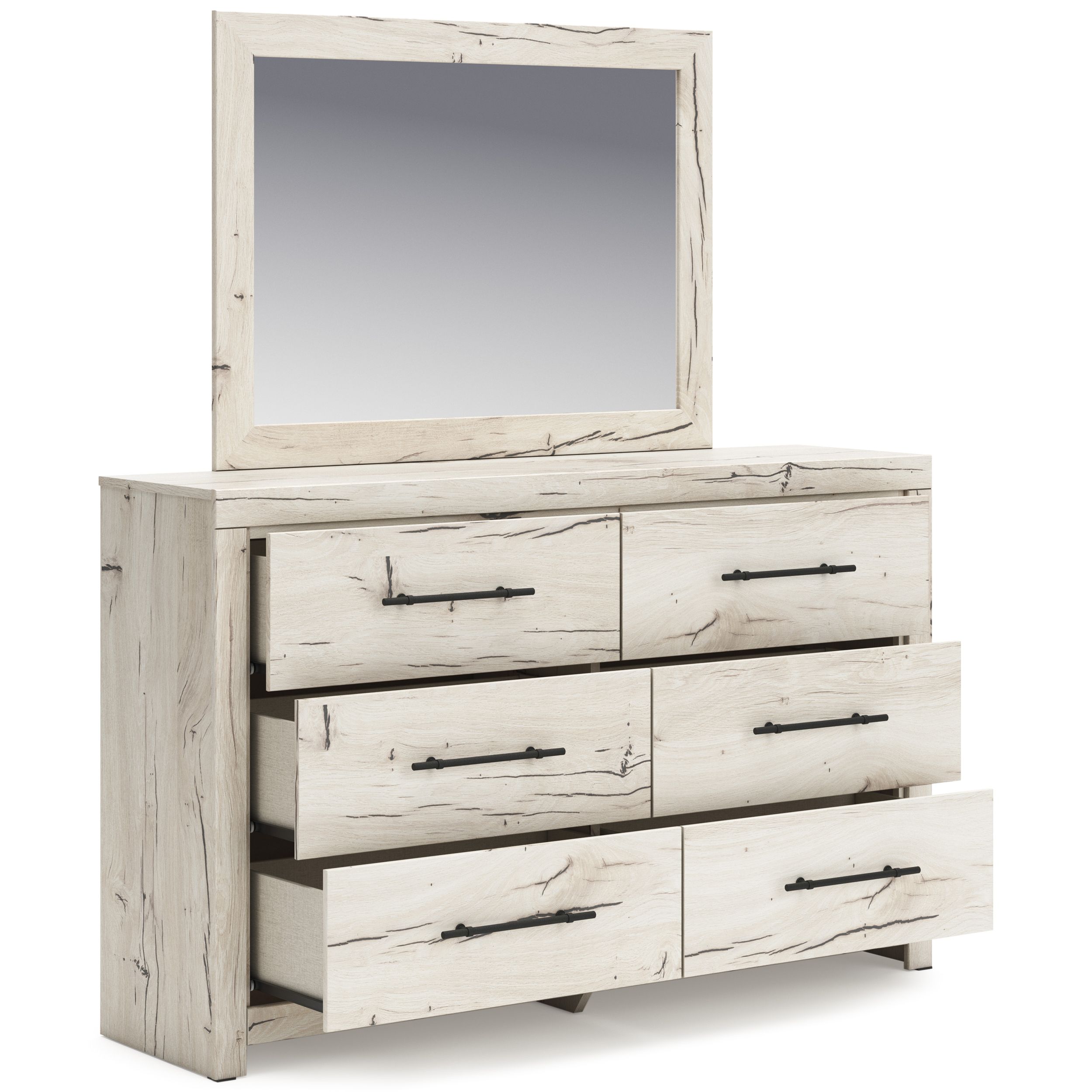 Lawroy MDF Panel Storage Bedroom Set w/2 Drawers