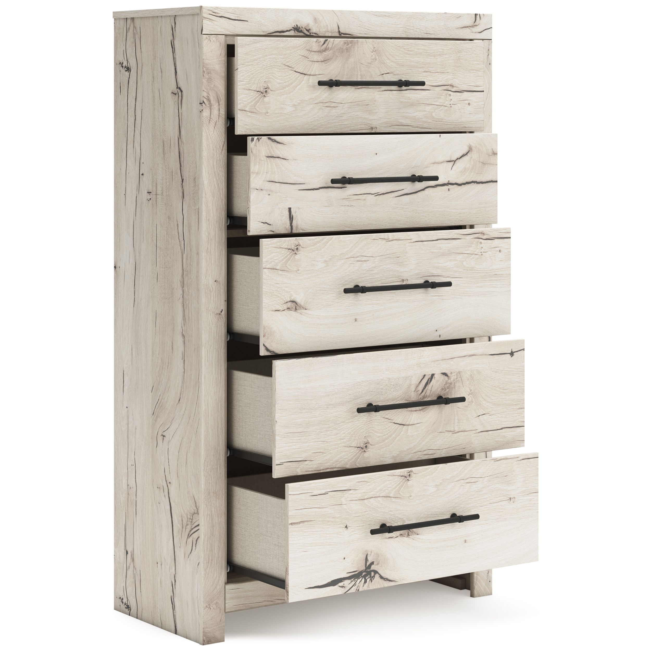 Lawroy MDF Panel Storage Bedroom Set w/4 Drawers