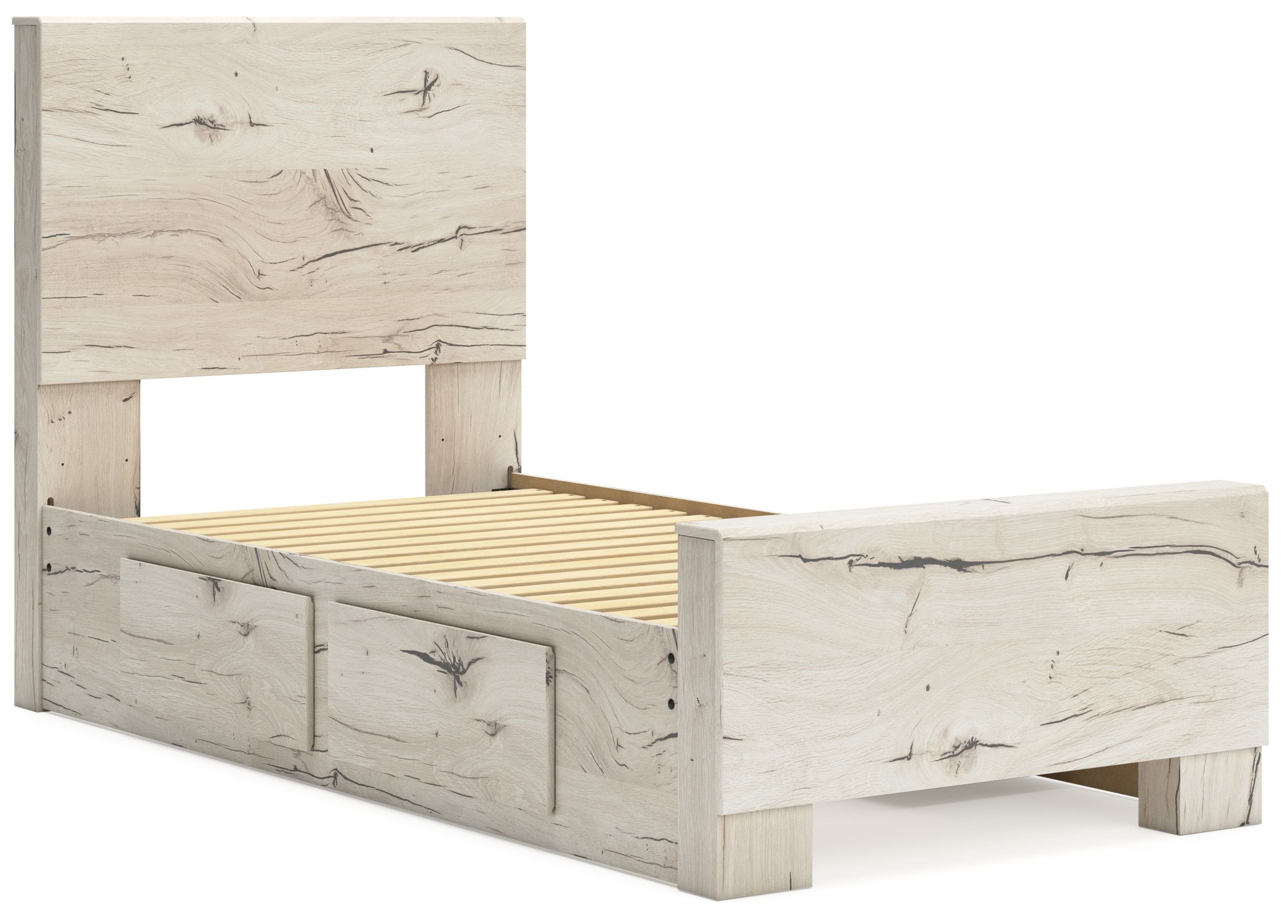 Lawroy MDF Panel Storage Bed w/4 Drawers