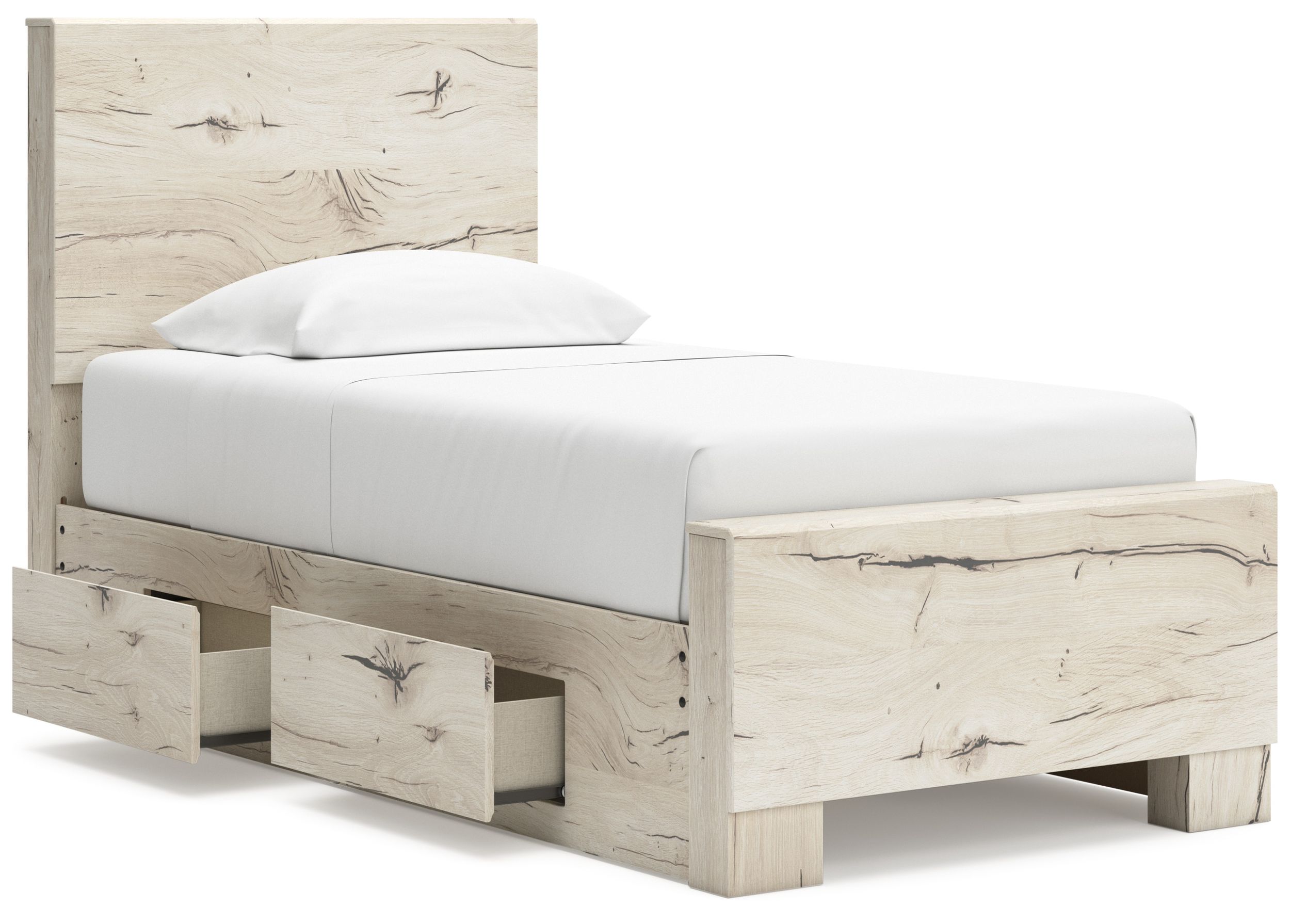 Lawroy MDF Panel Storage Bed w/4 Drawers