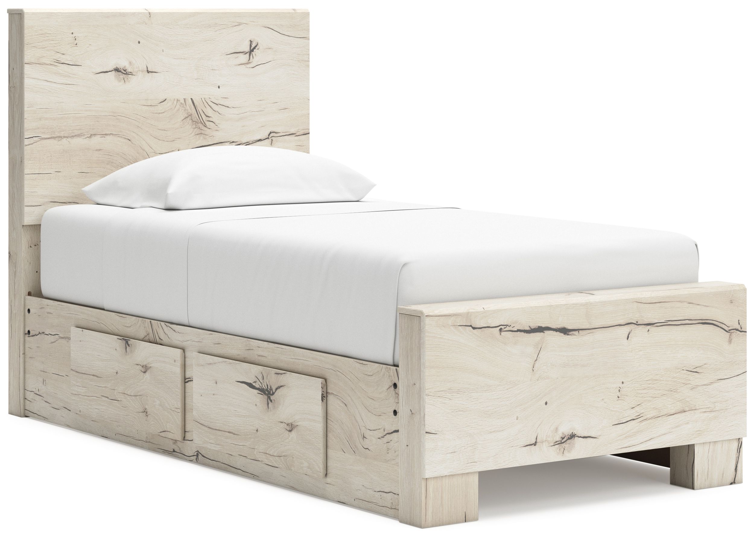 Lawroy MDF Panel Storage Bed w/4 Drawers