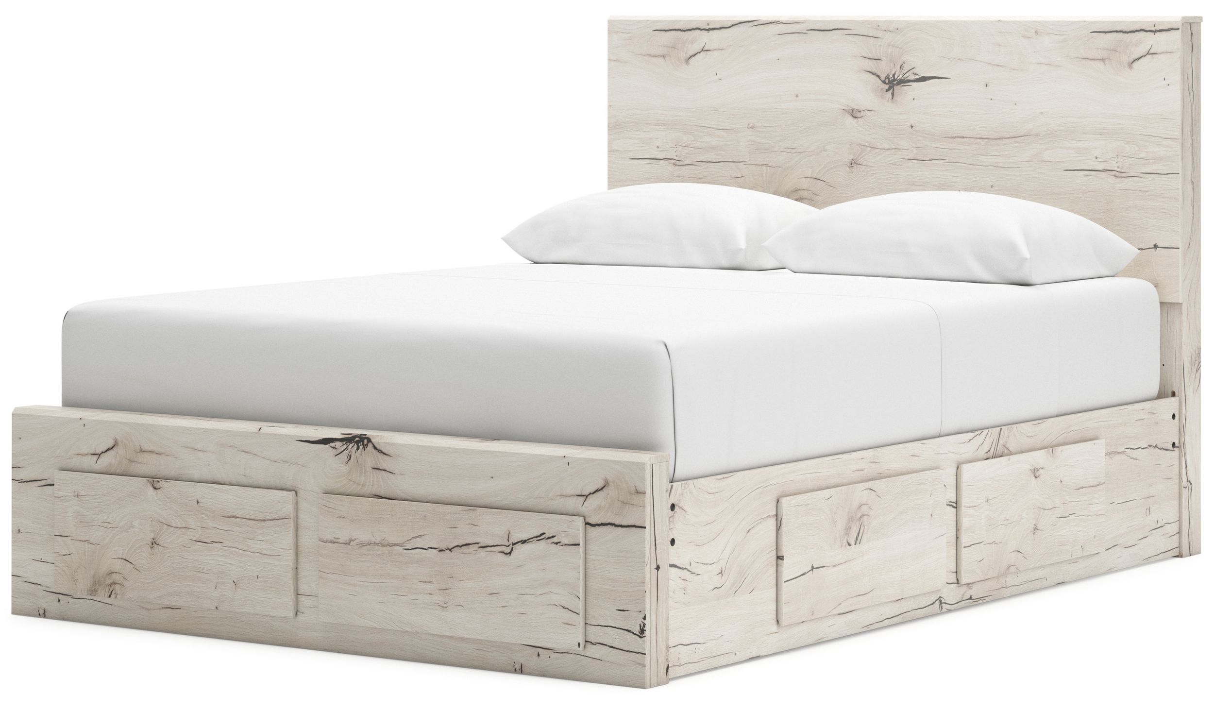 Lawroy MDF Panel Storage Bed w/6 Drawers
