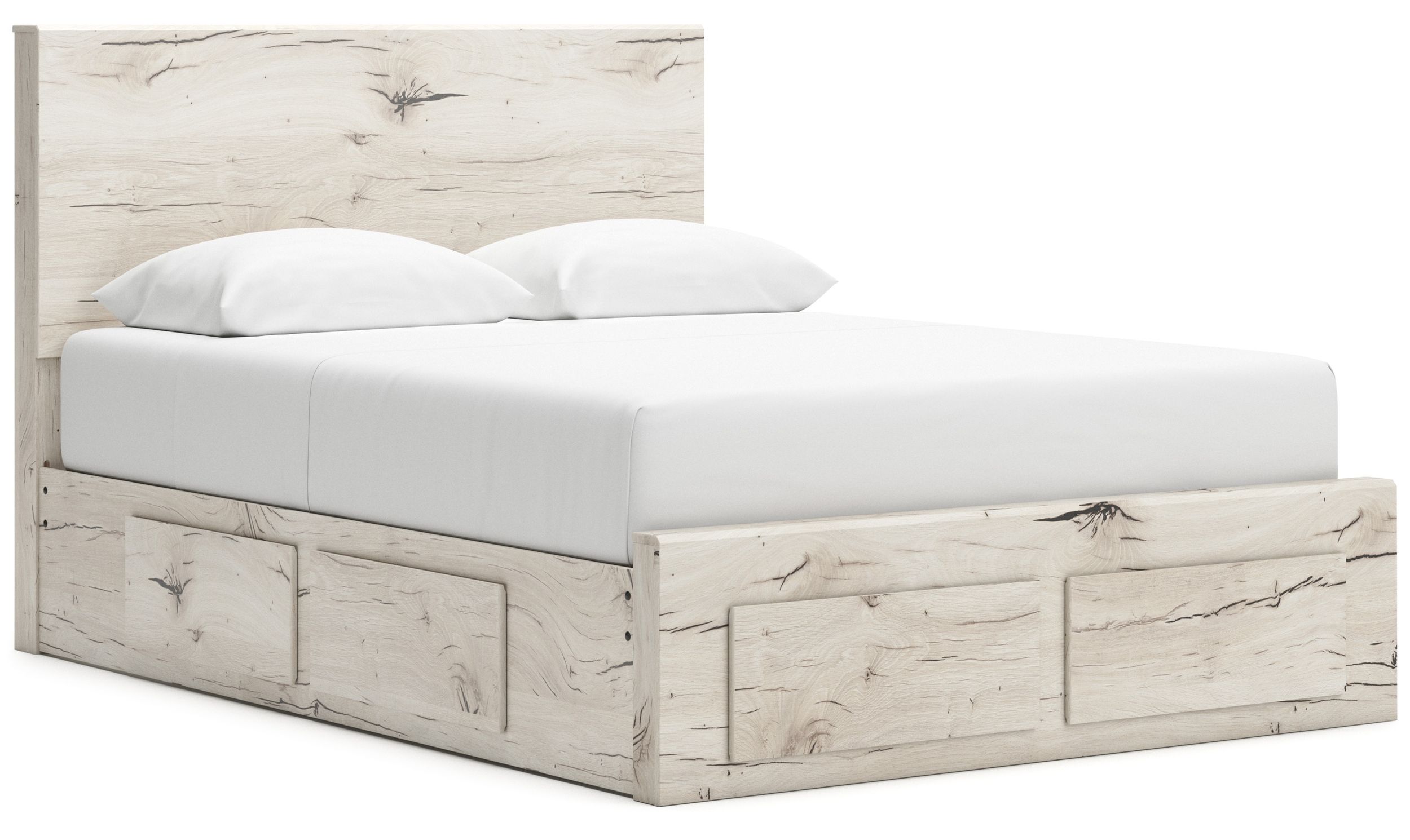 Lawroy MDF Panel Storage Bed w/6 Drawers