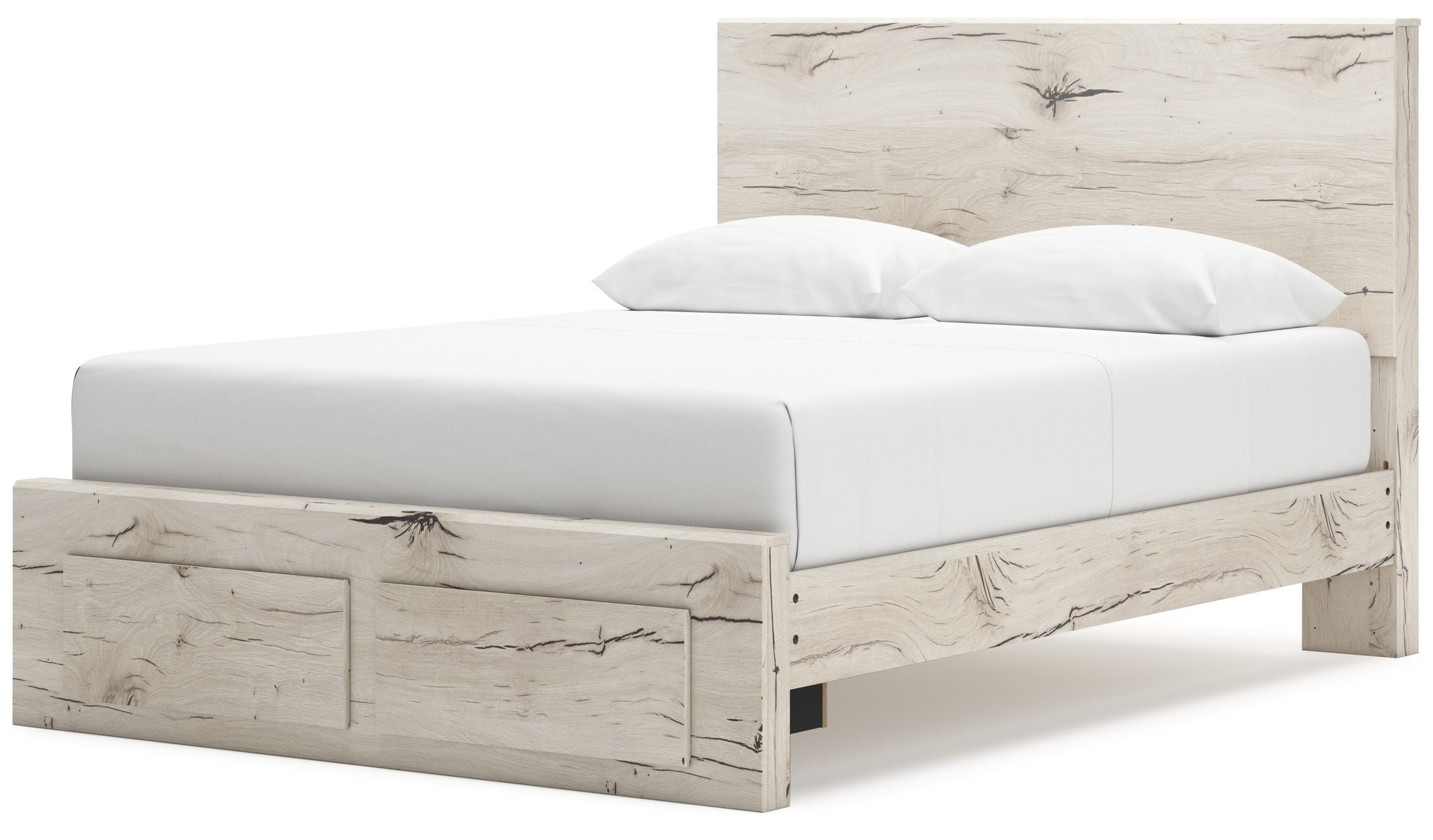 Lawroy MDF Panel Storage Bed w/2 Drawers, Queen Size