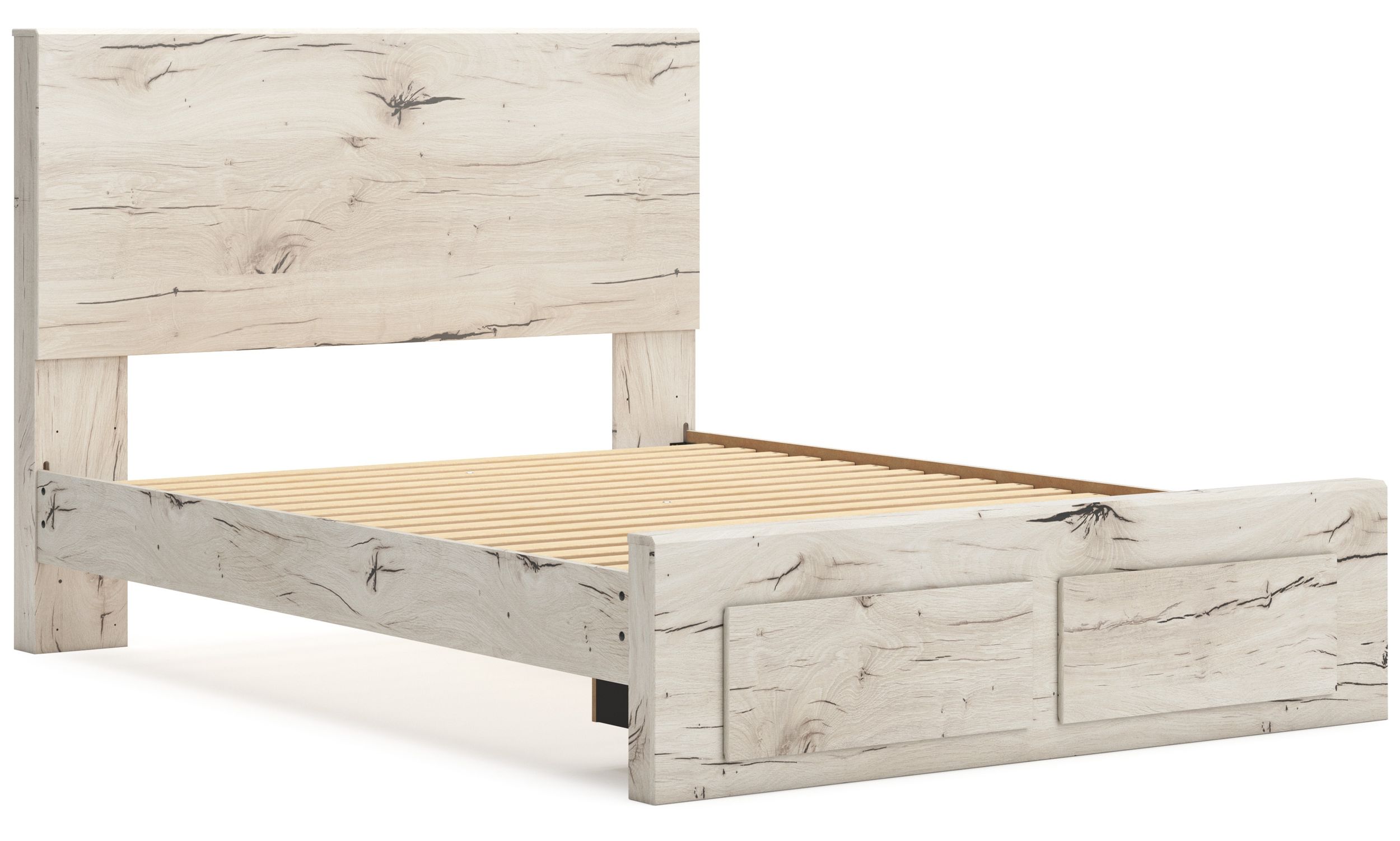 Lawroy MDF Panel Storage Bedroom Set w/2 Drawers