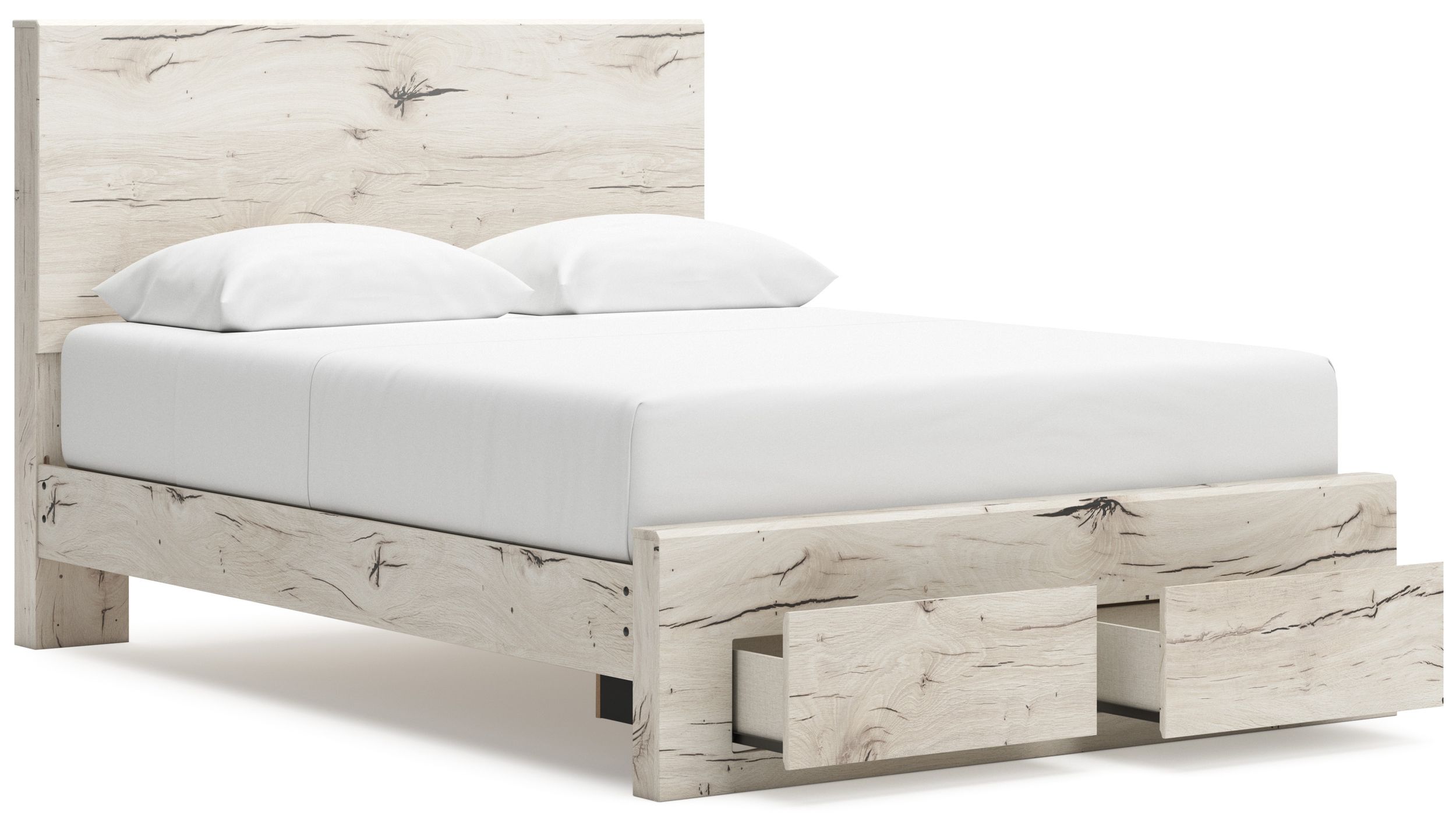 Lawroy MDF Panel Storage Bedroom Set w/2 Drawers