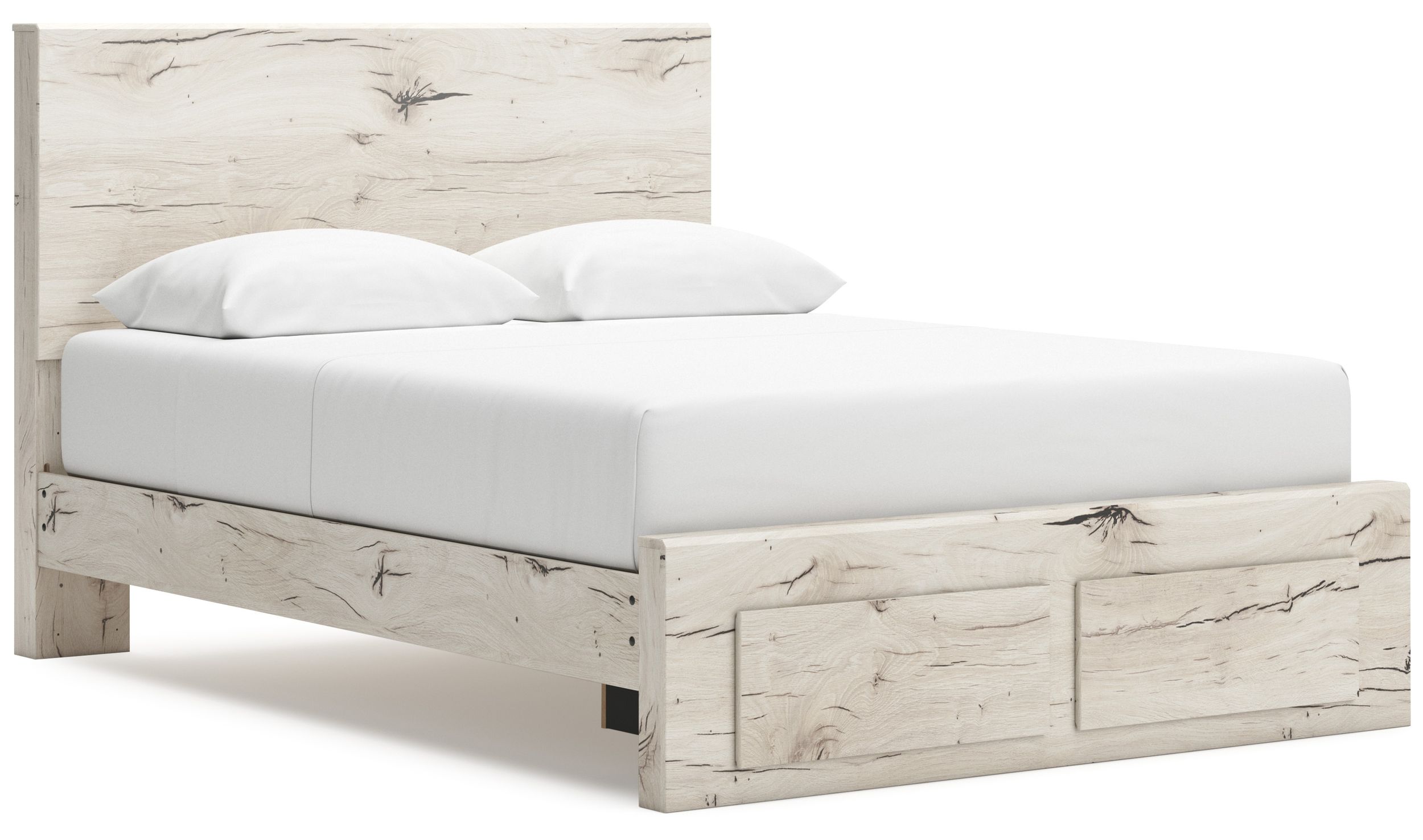Lawroy MDF Panel Storage Bed w/2 Drawers, Queen Size
