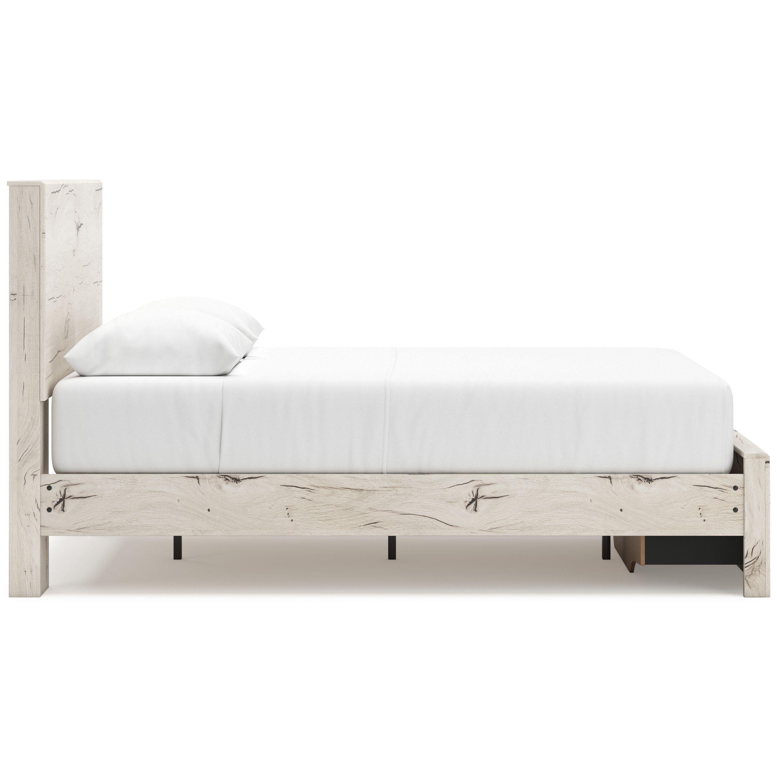 Lawroy MDF Panel Storage Bed w/2 Drawers, Queen Size