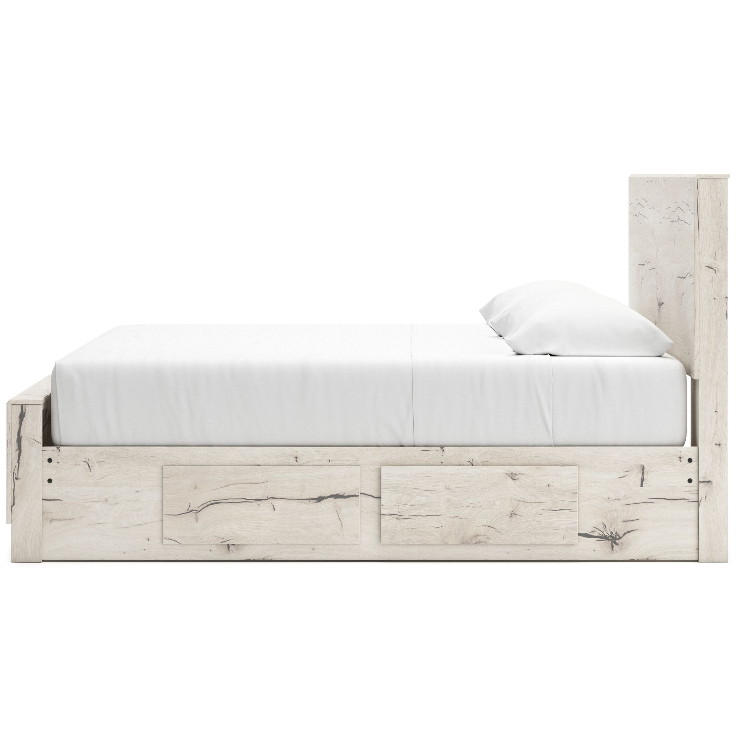 Lawroy MDF Panel Storage Bed w/4 Drawers, King Size