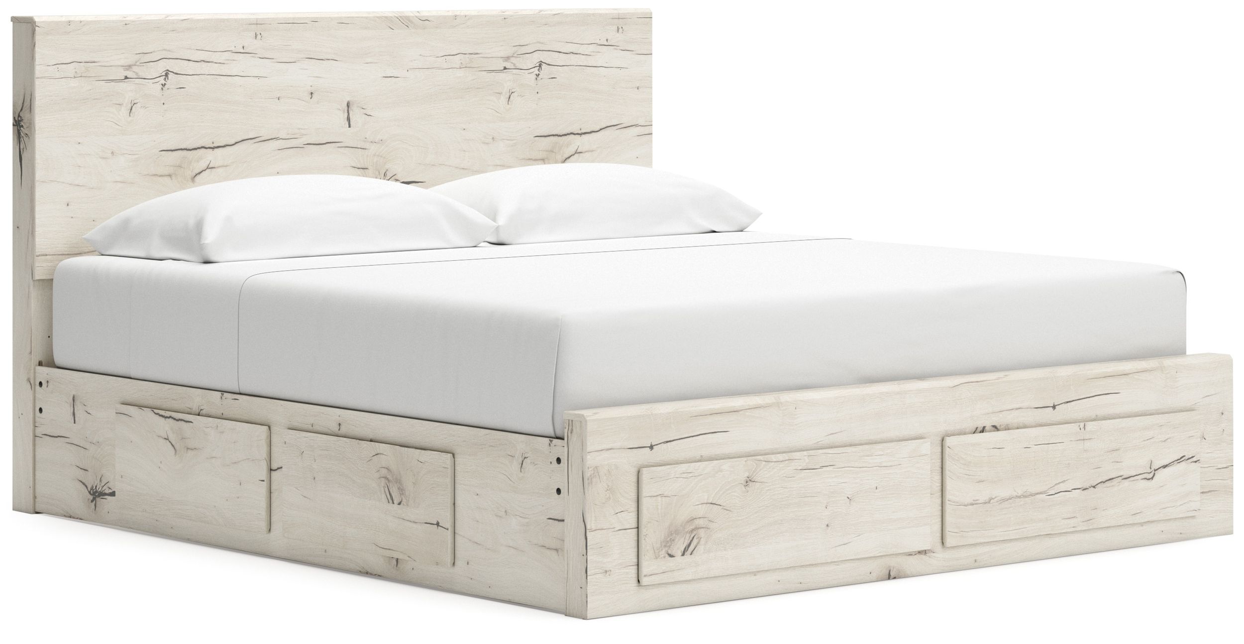 Lawroy MDF Panel Storage Bed w/6 Drawers, King Size