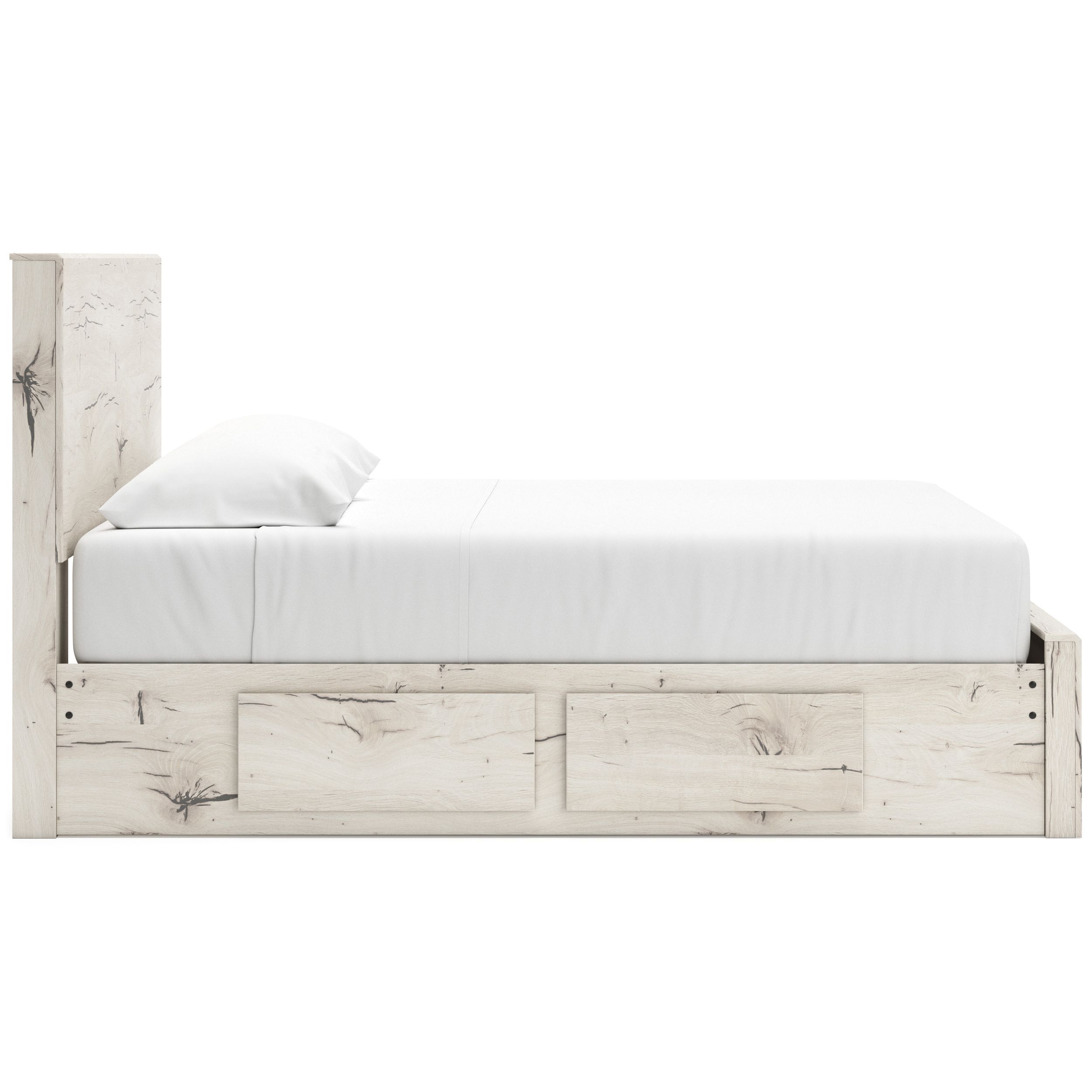 Lawroy MDF Panel Storage Bed w/6 Drawers, King Size