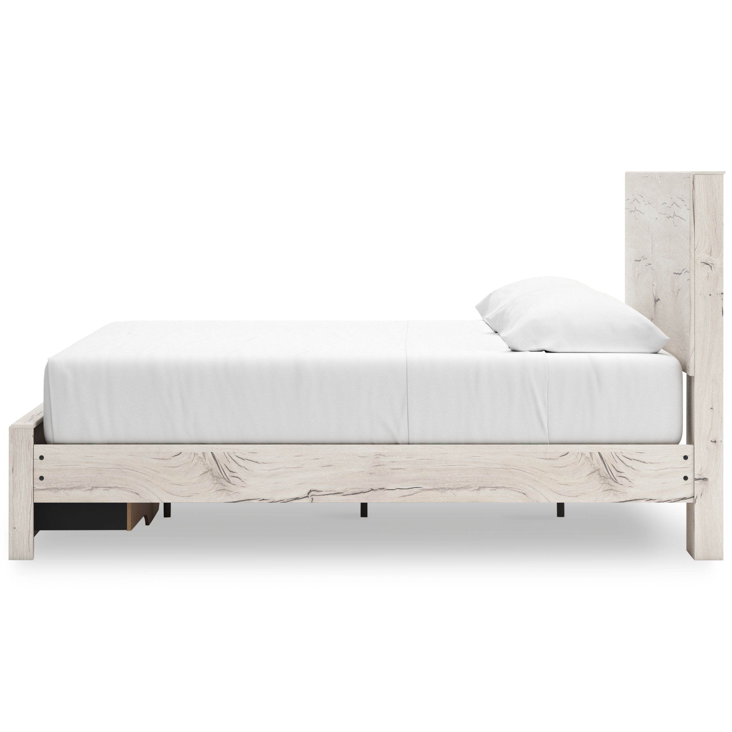 Lawroy MDF Panel Storage Bed w/2 Drawers, King Size