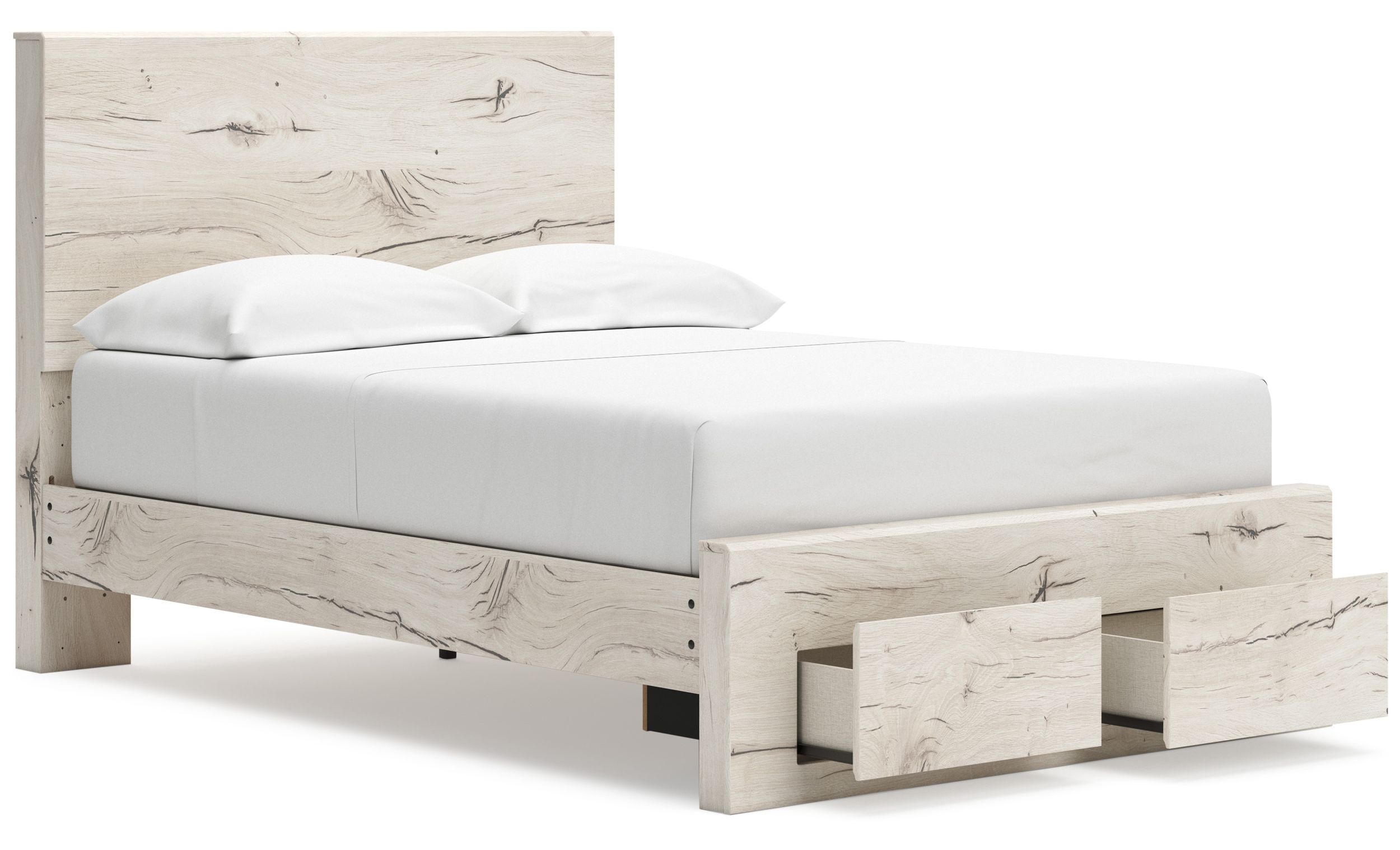 Lawroy MDF Panel Storage Bed w/2 Drawers