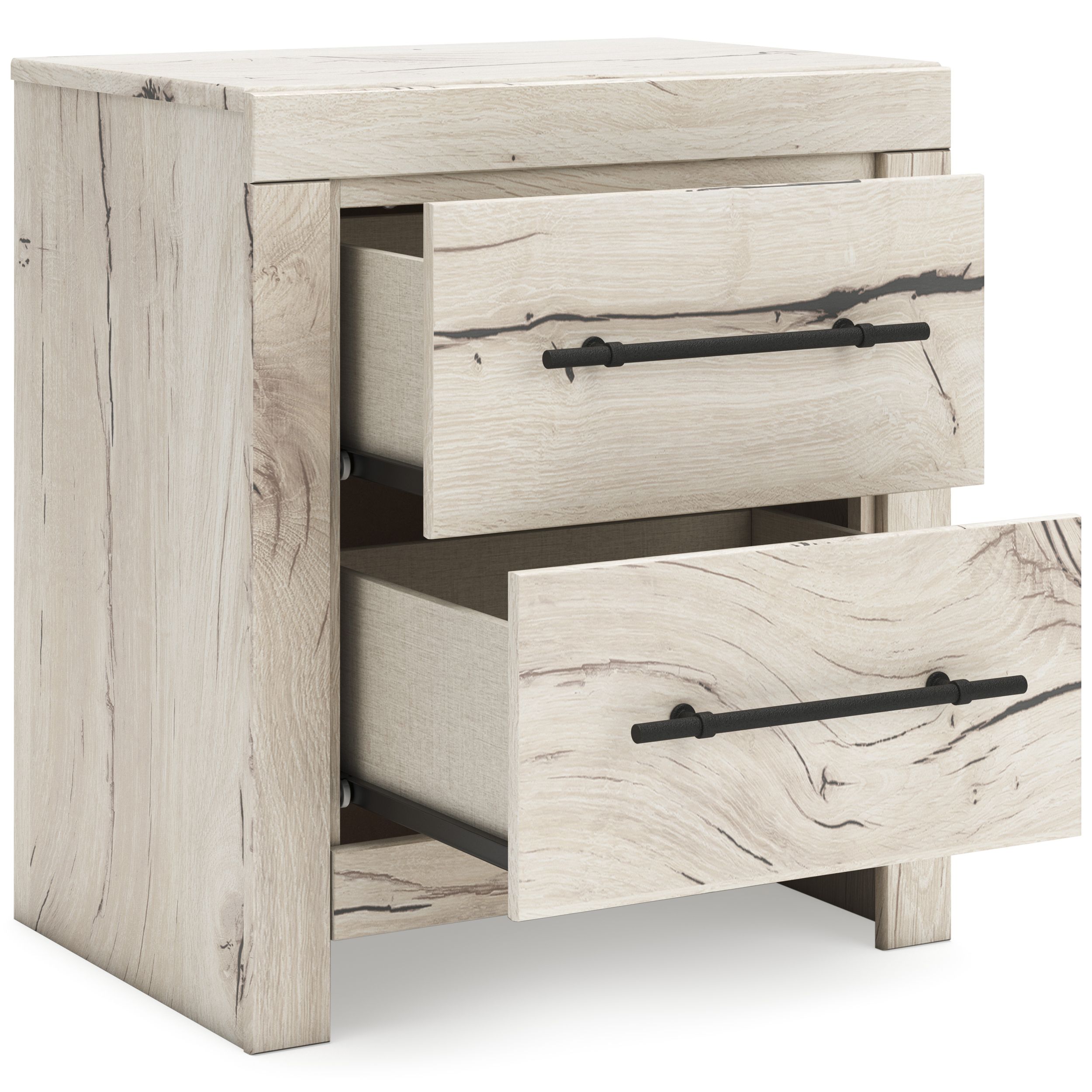 Lawroy MDF Nightstand w/2 Drawers