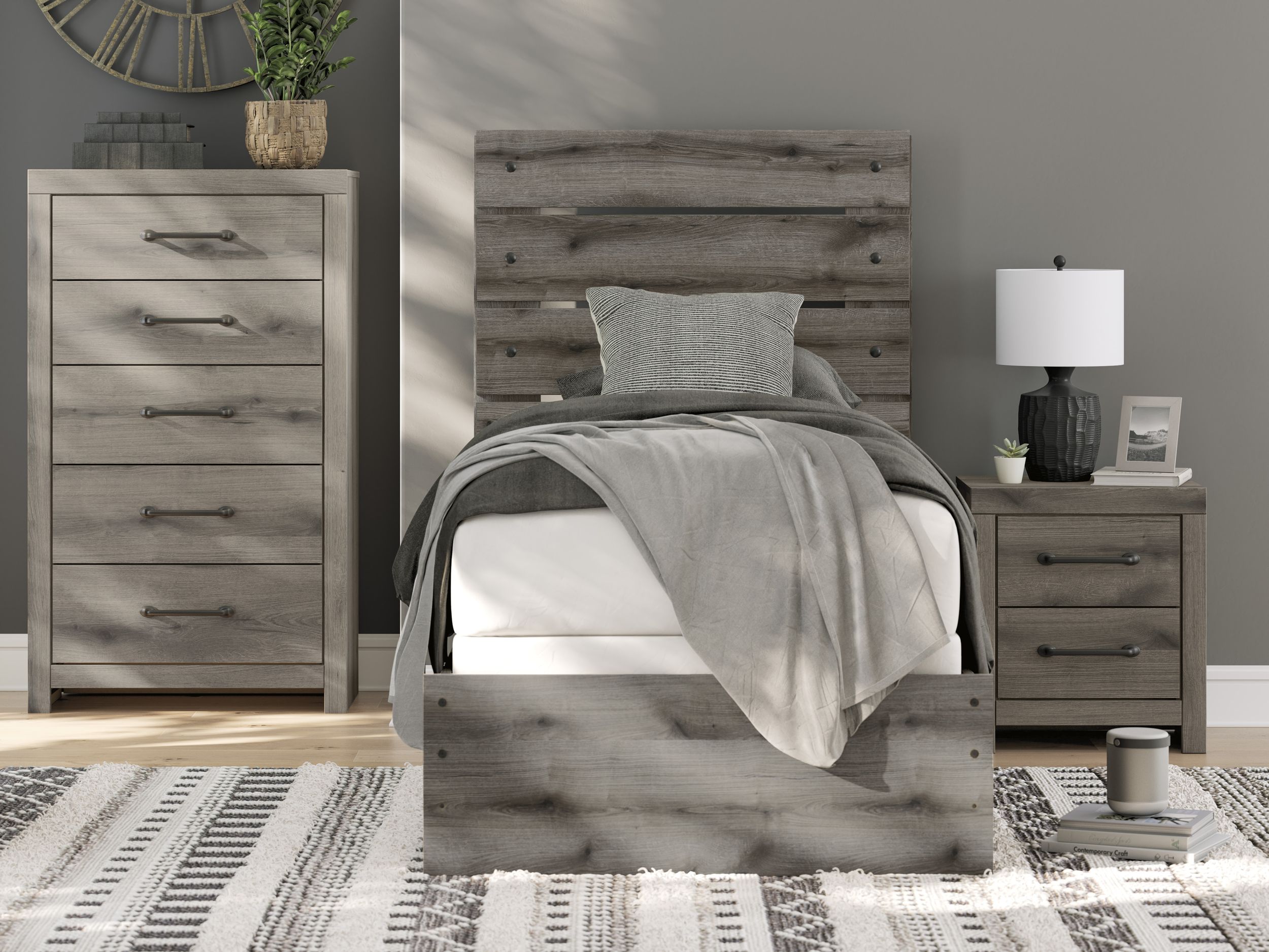 Graystorm MDF Panel Bedroom Set