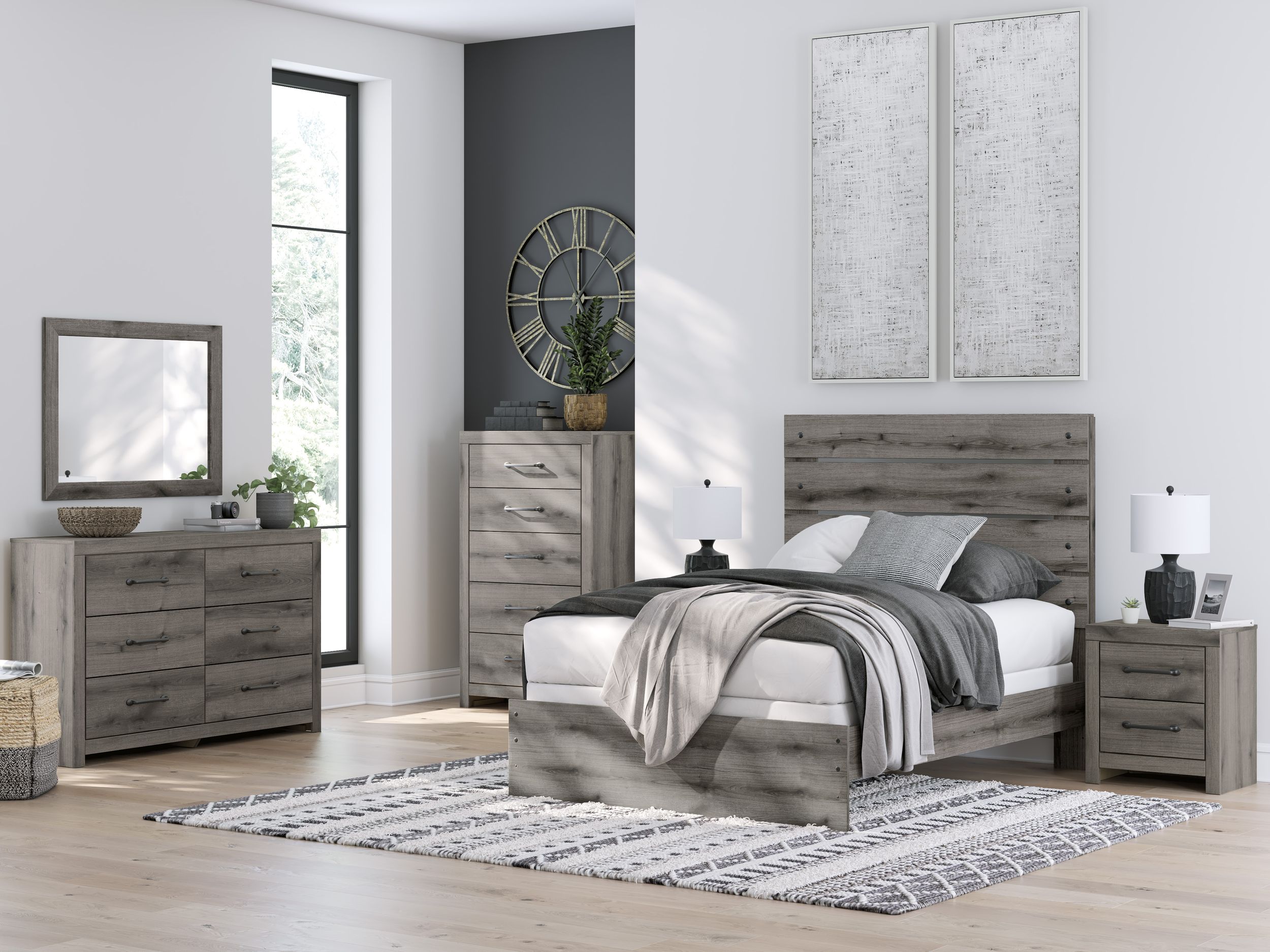 Graystorm MDF Panel Bedroom Set