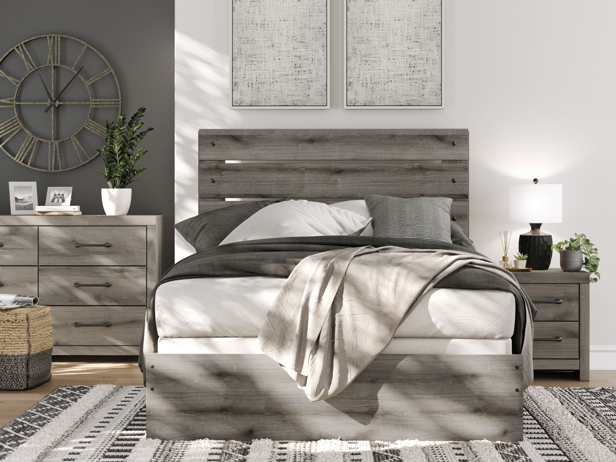 Graystorm MDF Panel Bedroom Set