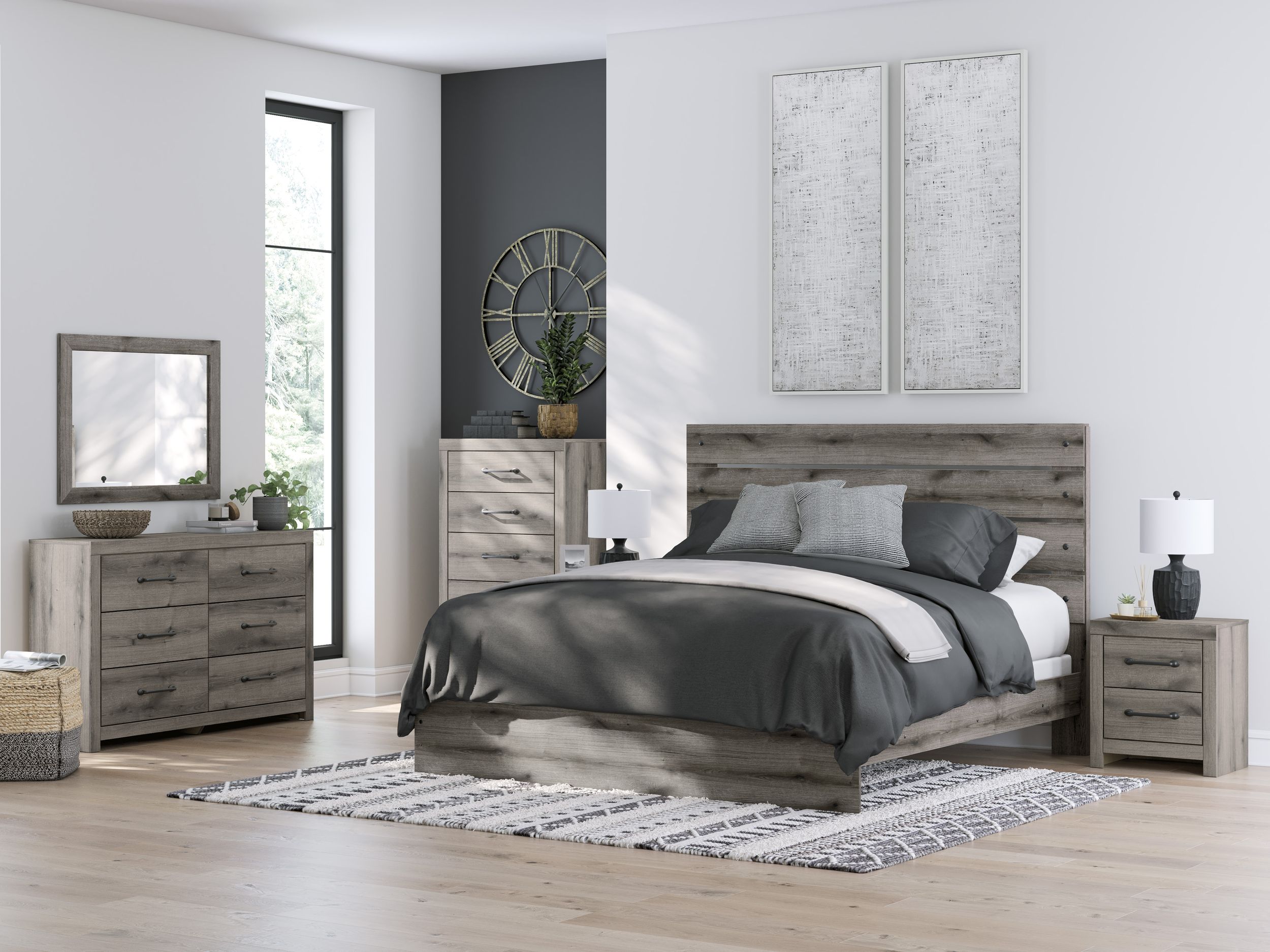 Graystorm MDF Panel Bedroom Set