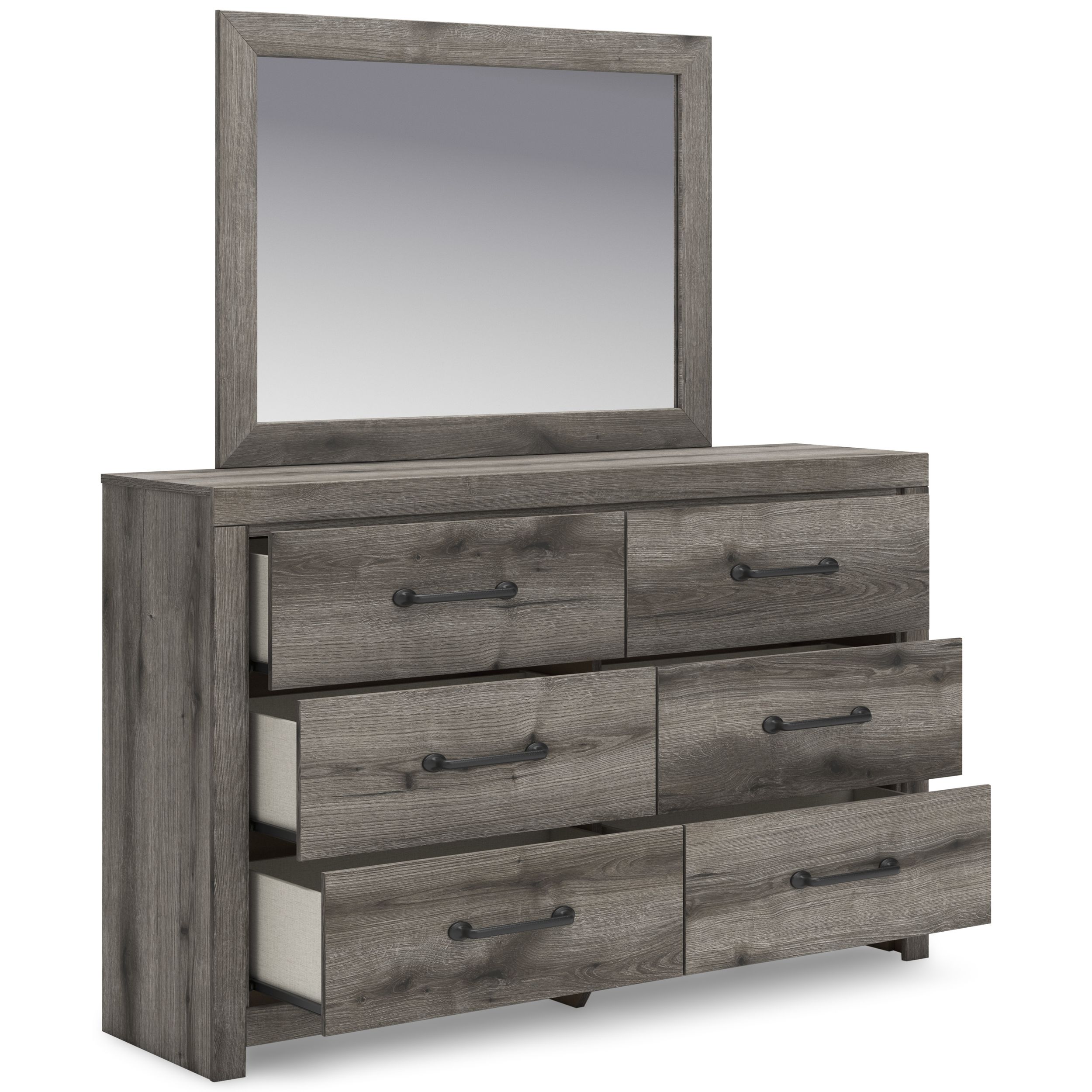 Graystorm MDF Double Dresser w/6 Drawers