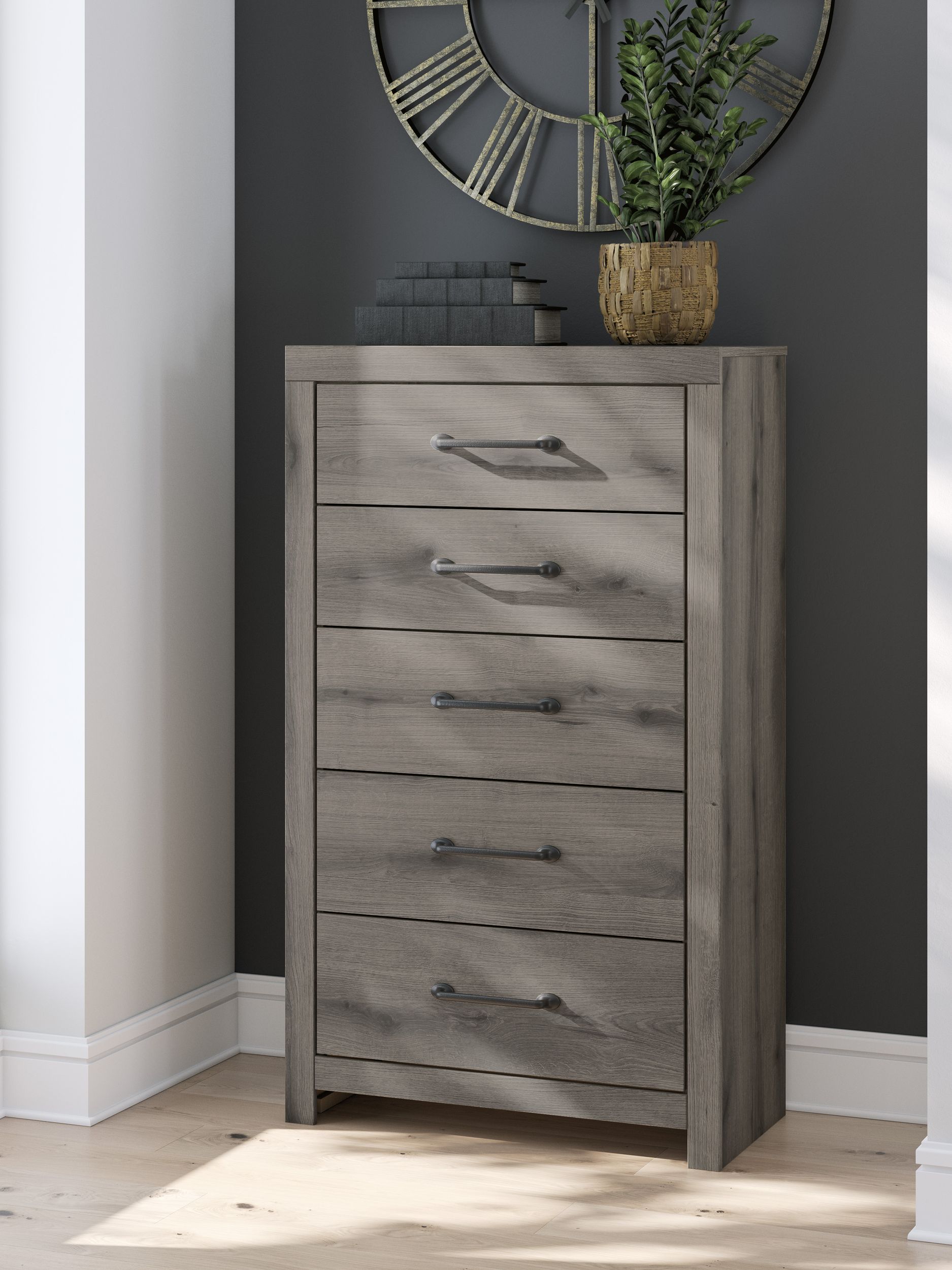 Graystorm MDF Panel Storage Bedroom Set w/2 Side Drawers