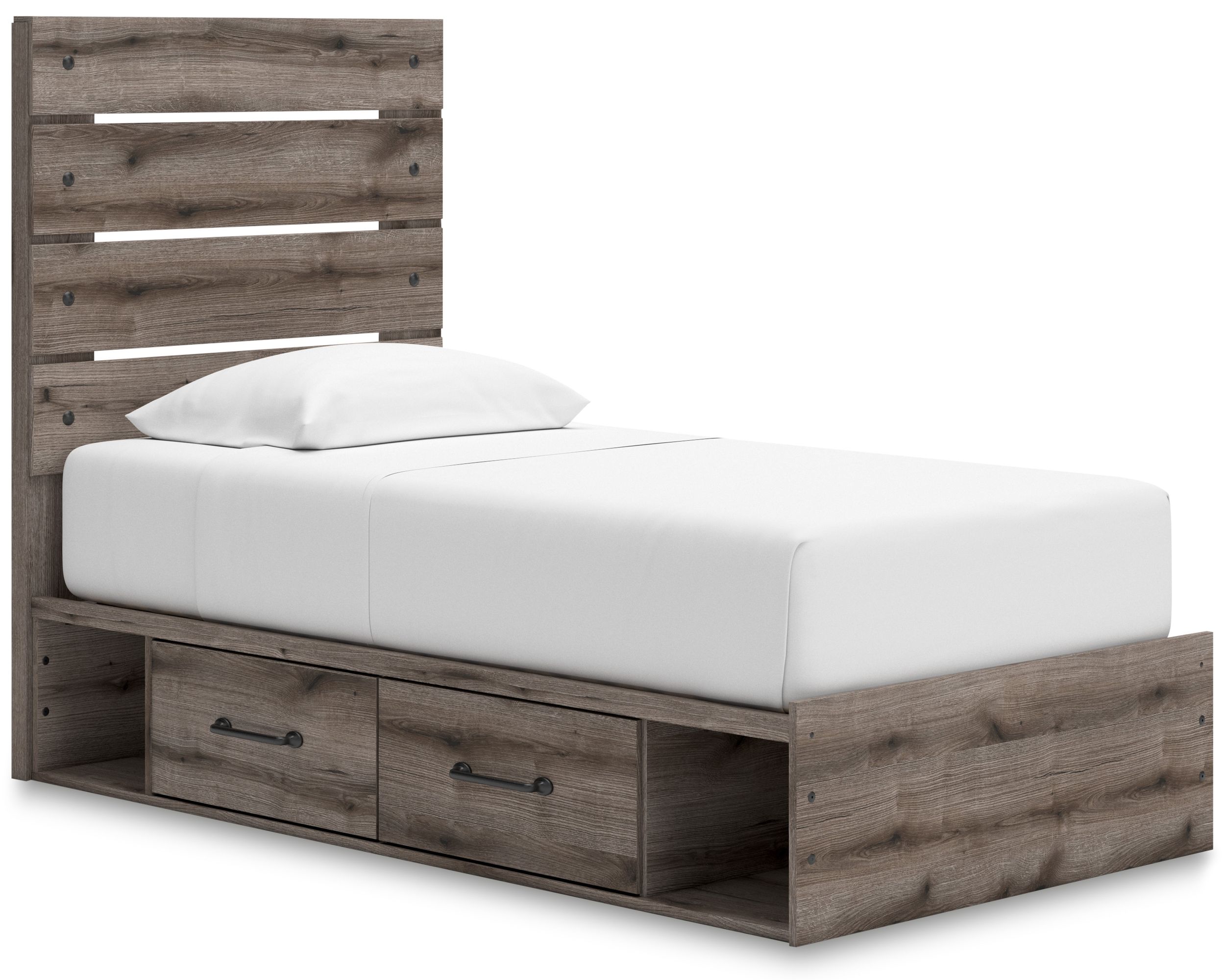 Graystorm MDF Panel Storage Bed w/4 Drawers
