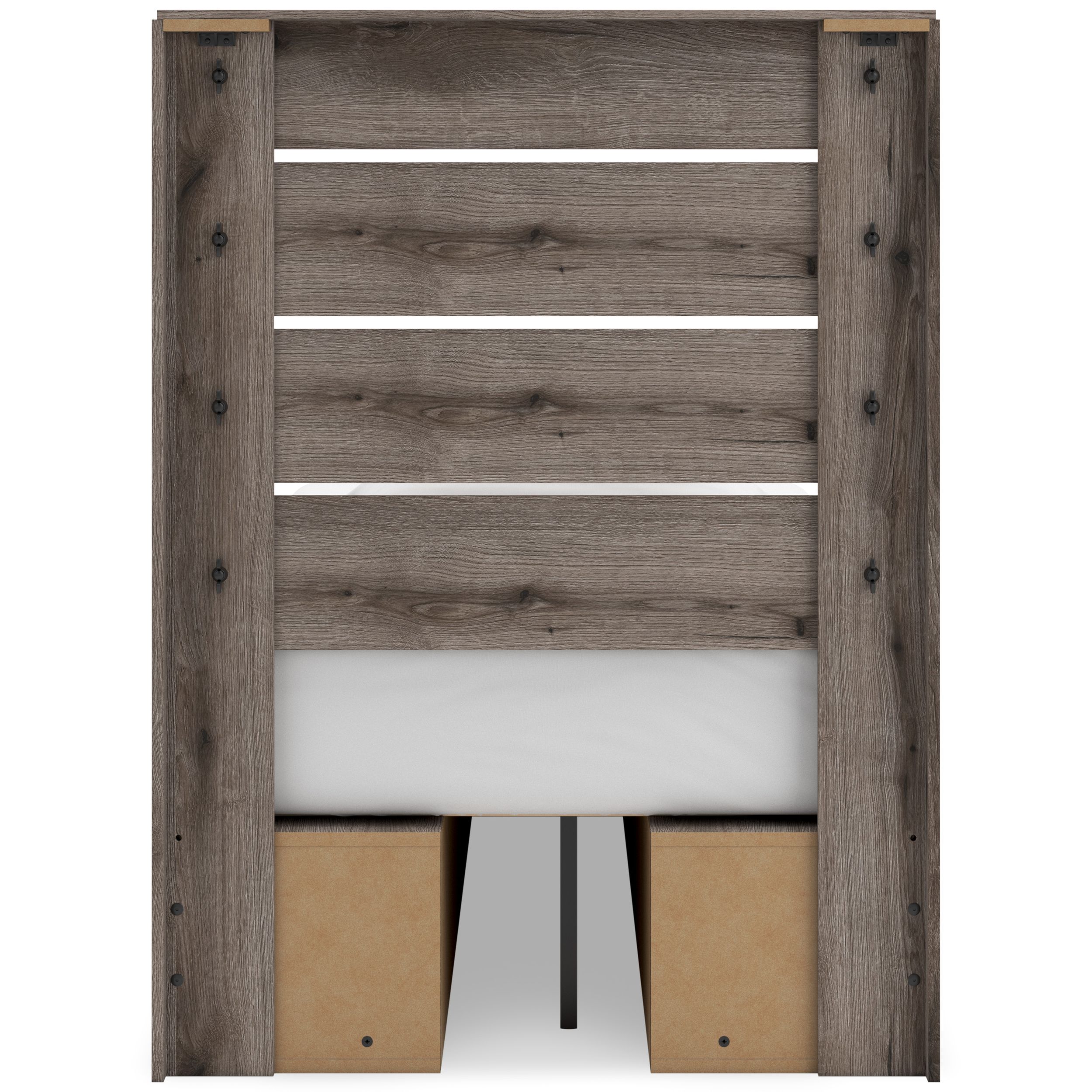 Graystorm MDF Panel Storage Bed w/4 Drawers