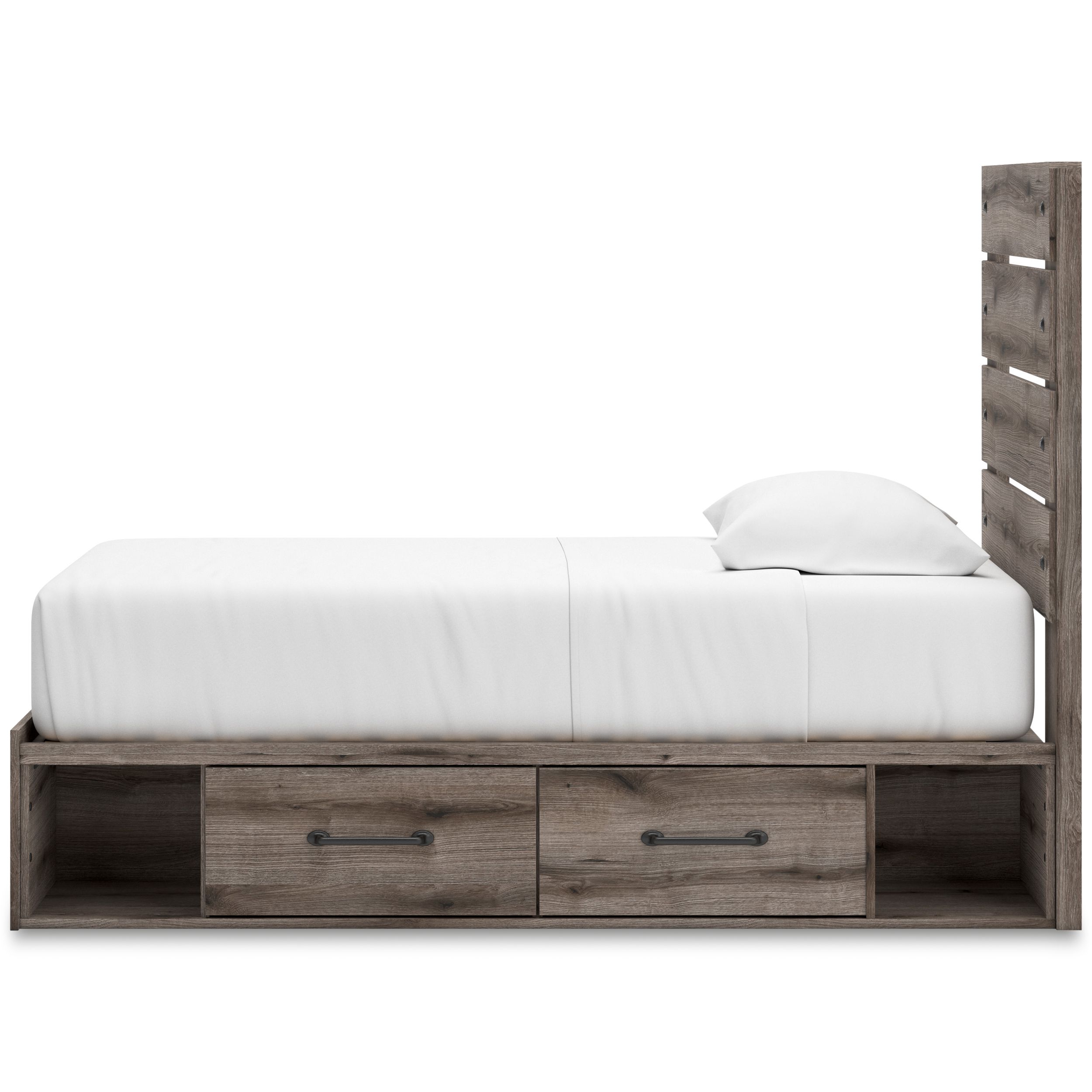 Graystorm MDF Panel Storage Bed w/4 Drawers