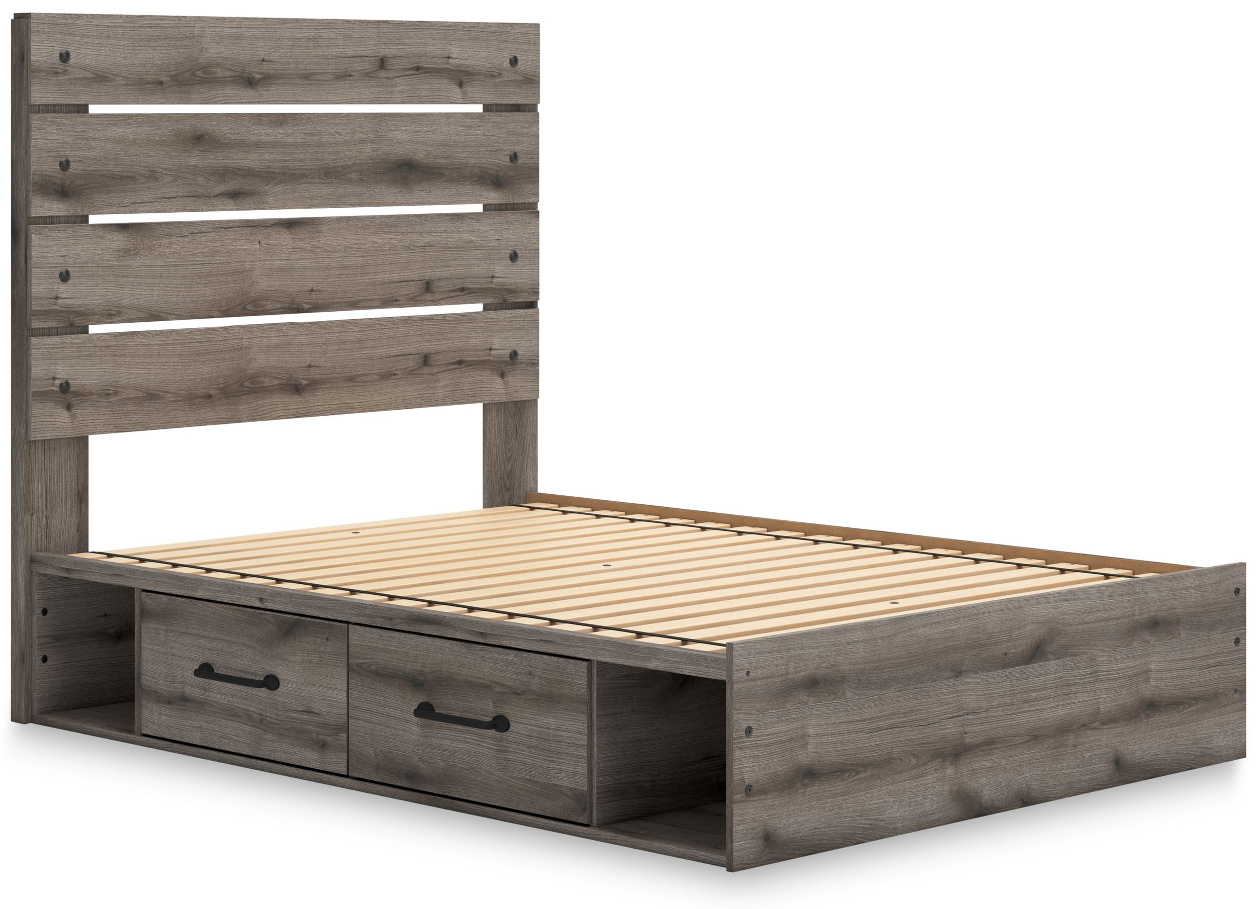 Graystorm MDF Panel Storage Bedroom Set w/2 Side Drawers