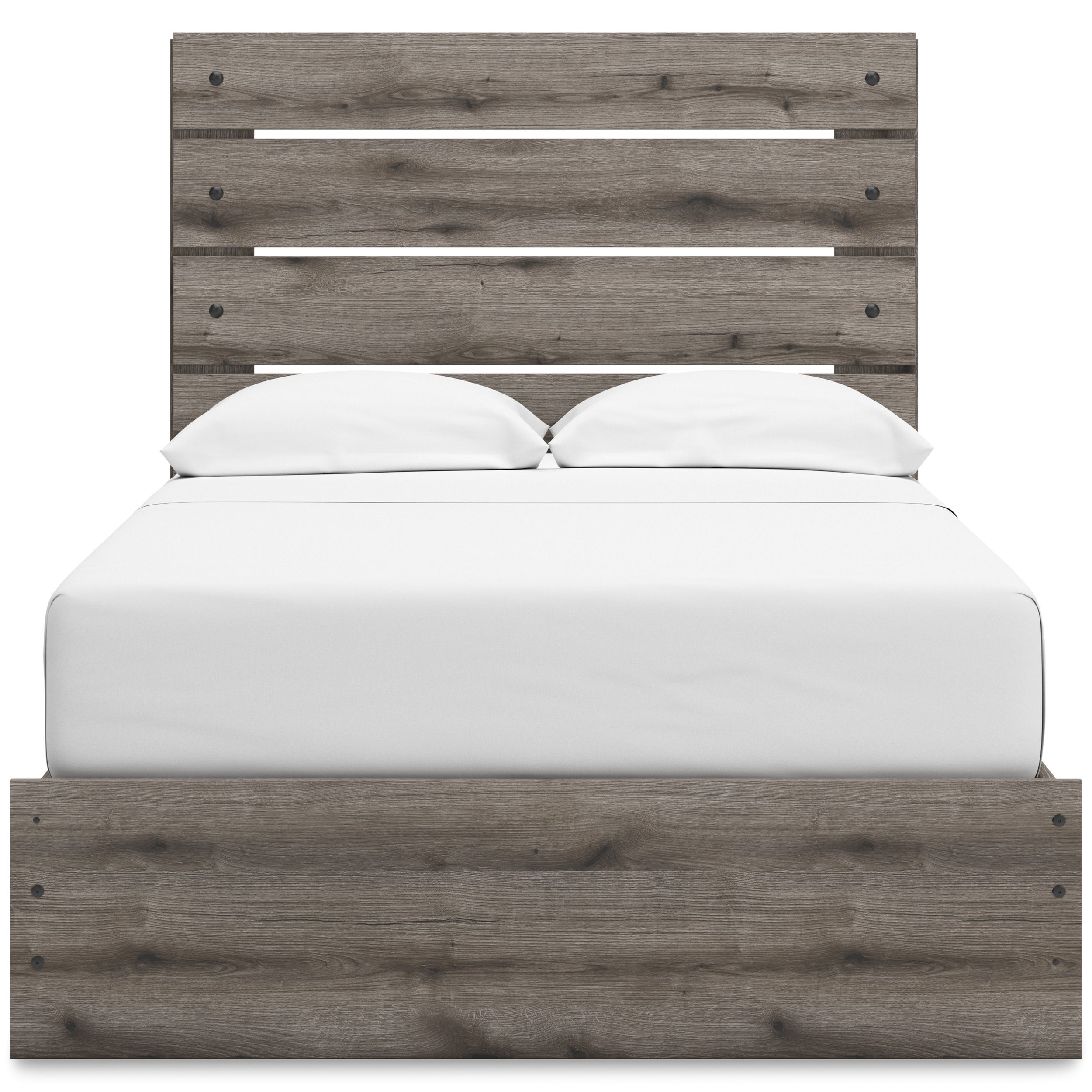 Graystorm MDF Panel Storage Bed w/2 Side Drawers, Full Size