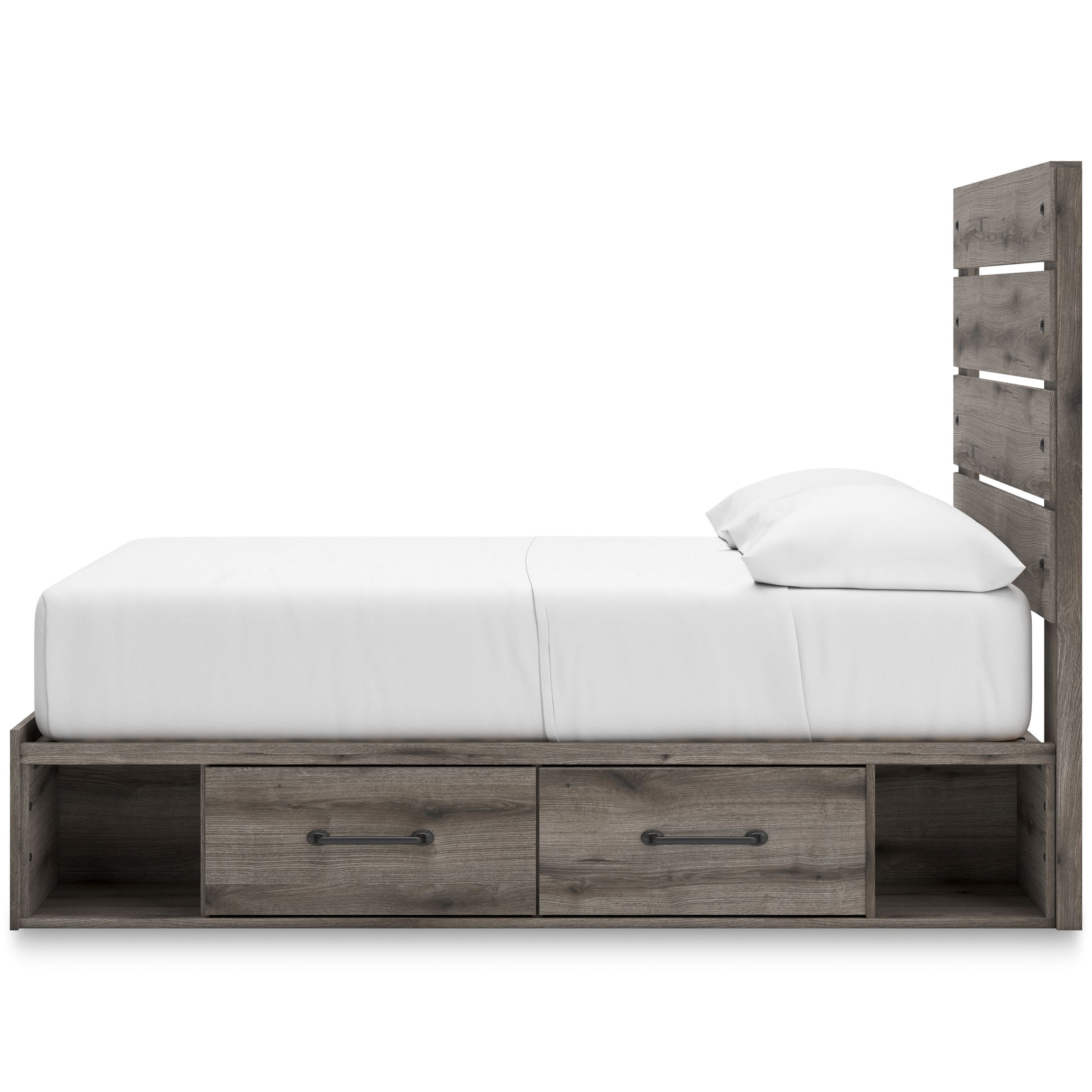 Graystorm MDF Panel Storage Bed w/4 Drawers, Full Size