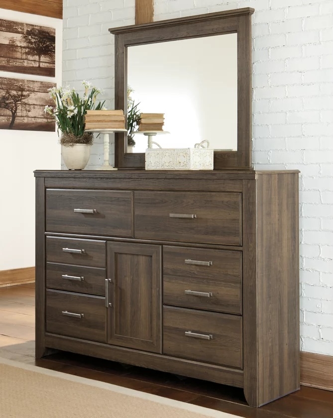 Juararo Wood Dresser w/6 Drawers & Door
