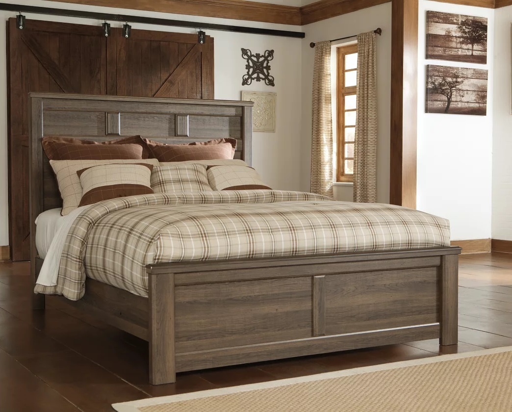 Juararo Wood Panel Bed, King Size