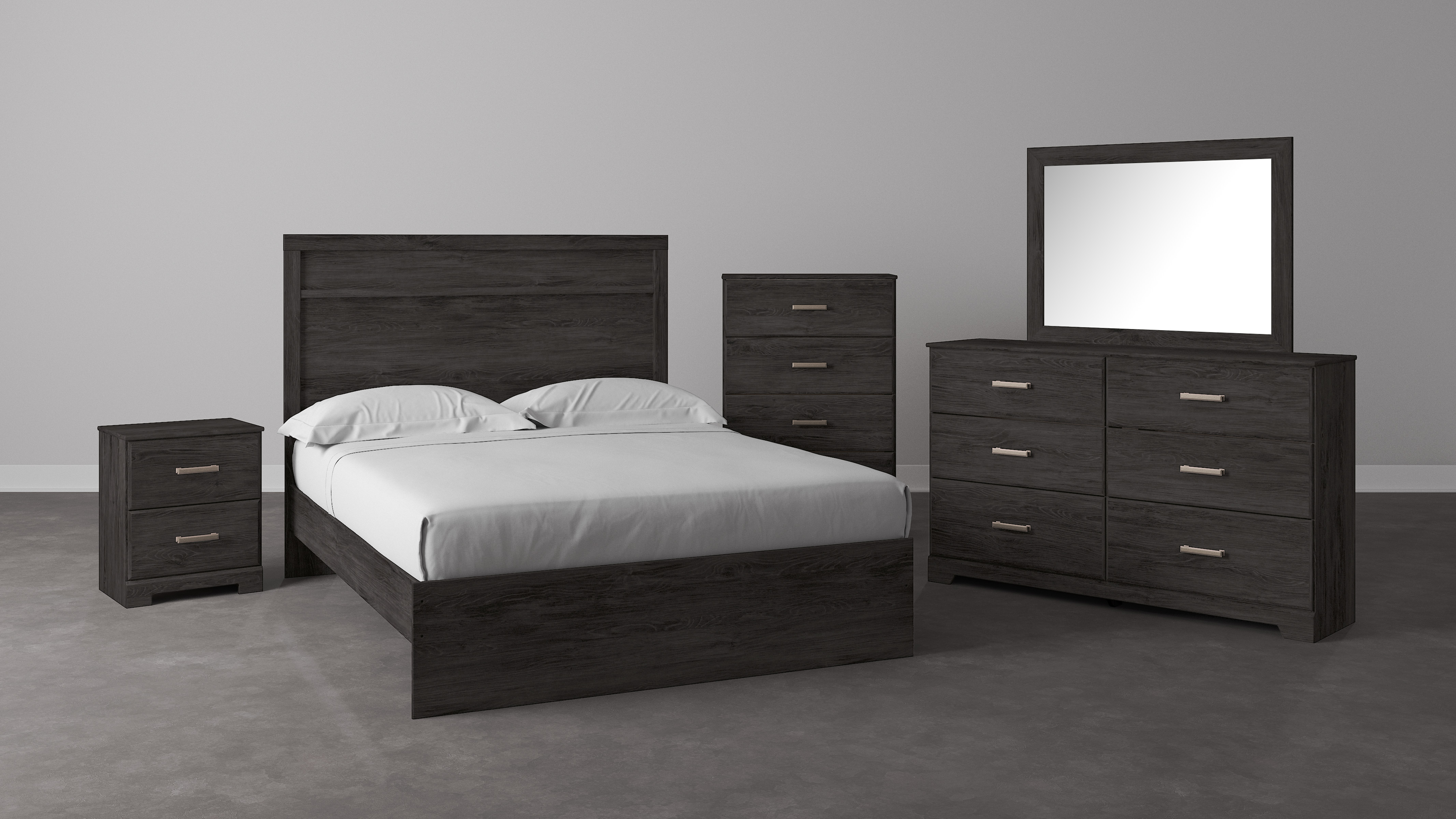 Belachime Wood/Decorative Laminate Bedroom Set