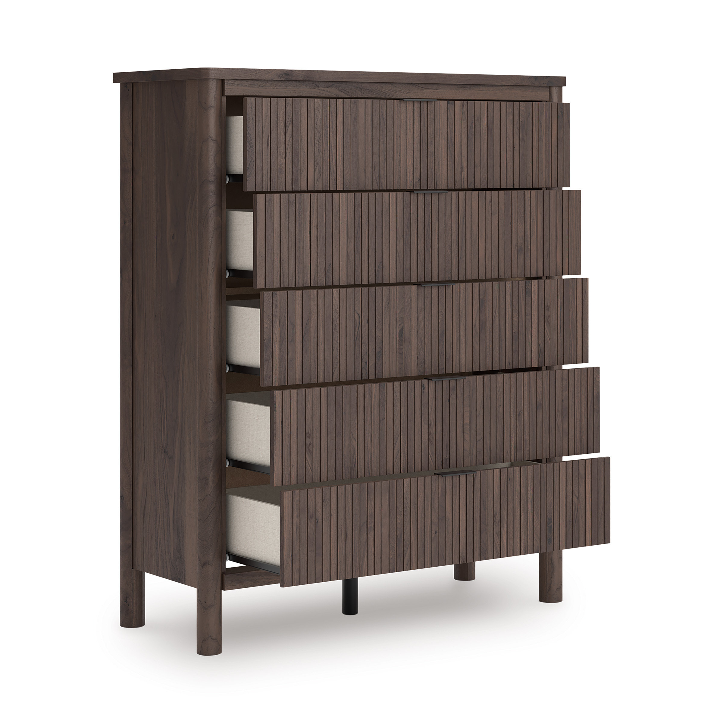 Pamytta MDF Wide Chest w/5 Drawers