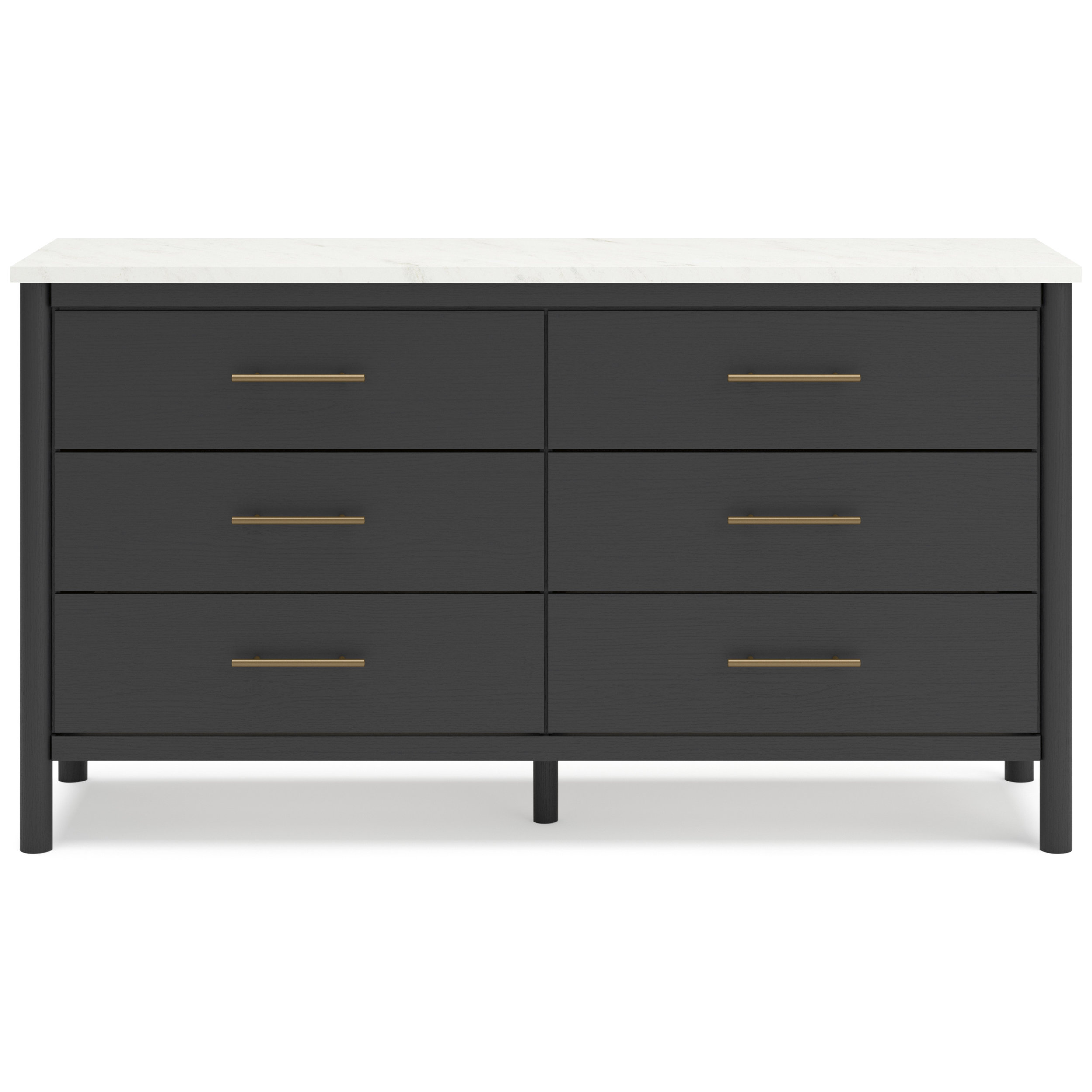 Cadmori MDF/Wood Veneer Dresser w/6 Drawers