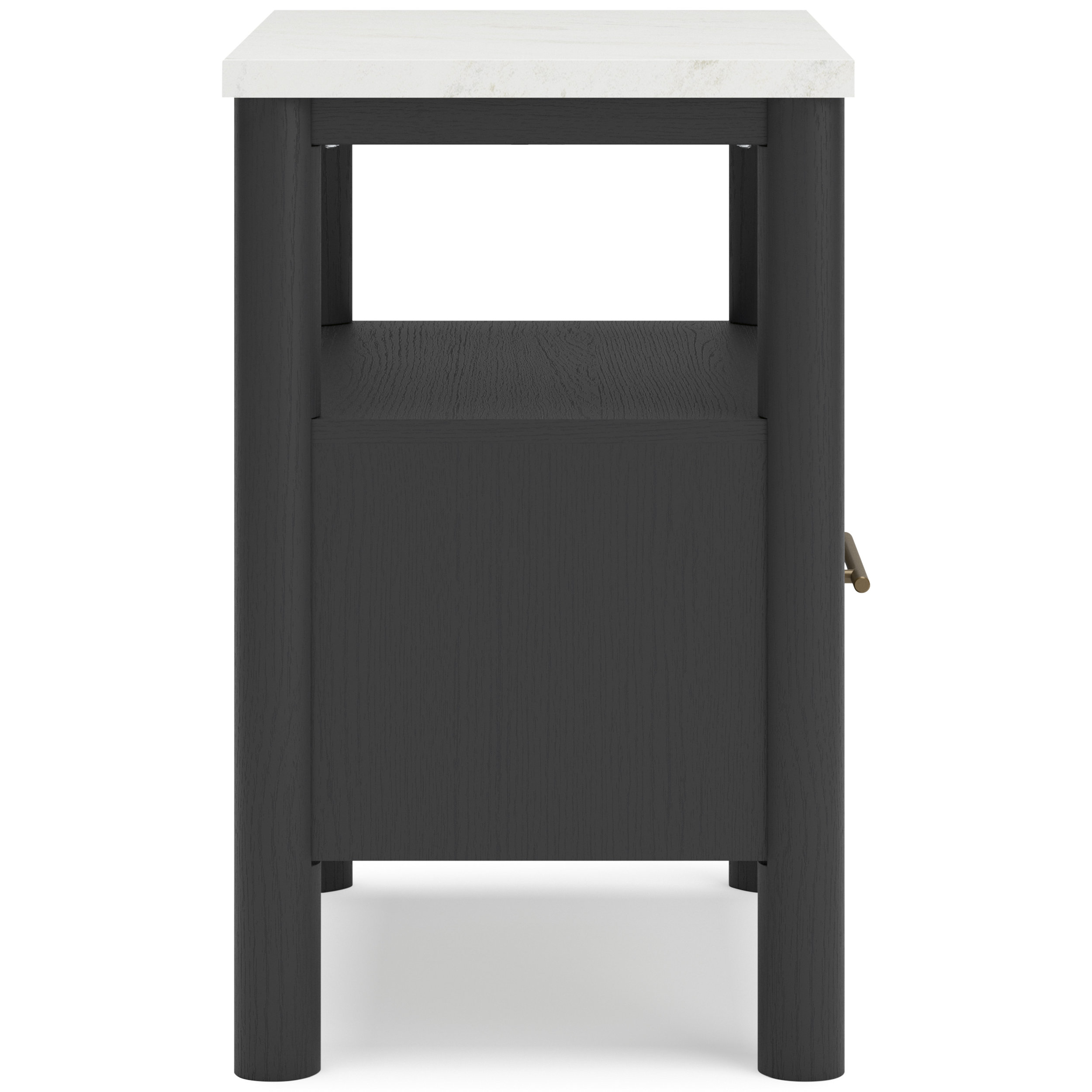 Cadmori MDF/Wood Veneer Nightstand w/Drawers